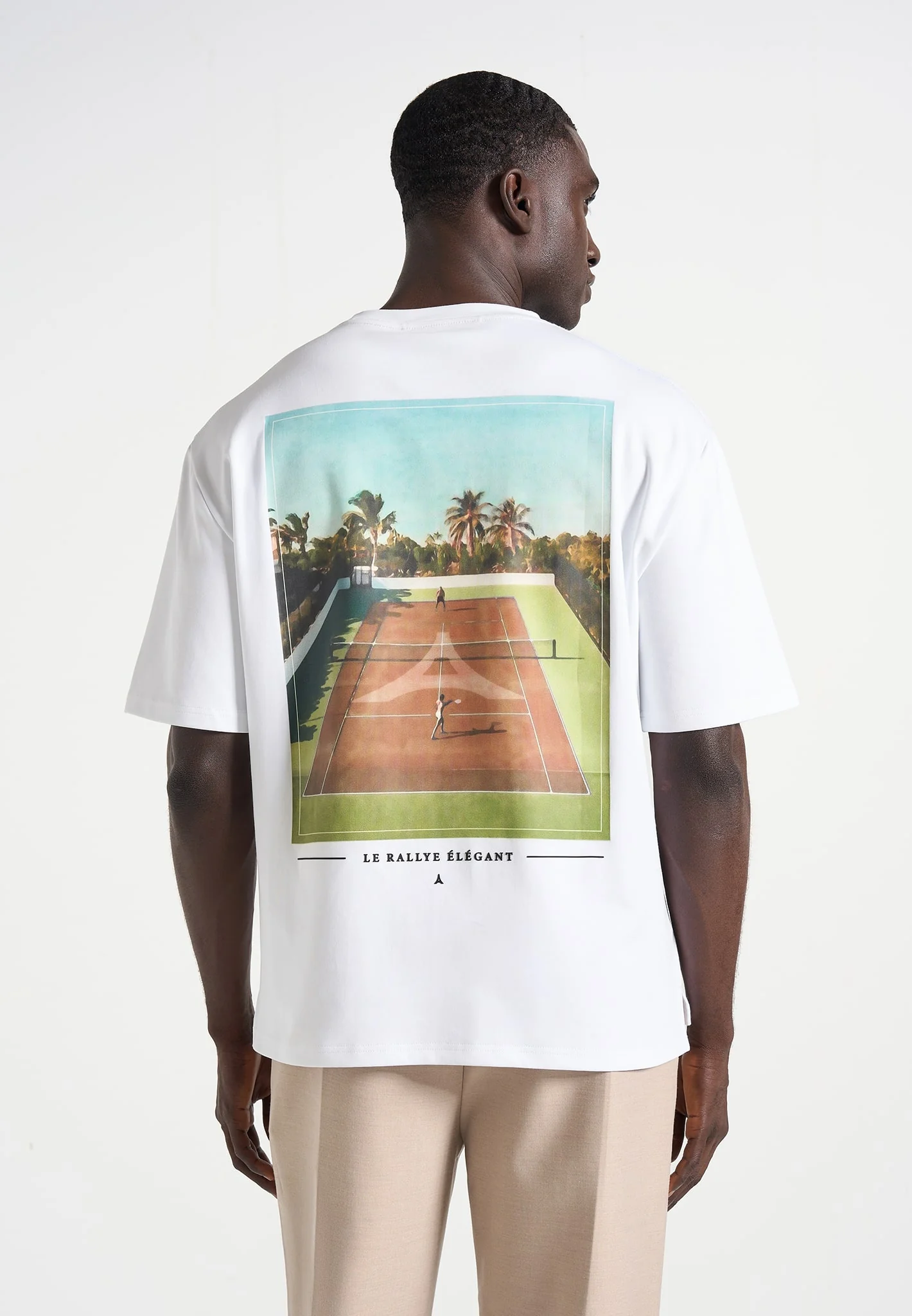 Aaron - Club Saint-Tropez Cotton T-Shirt - White