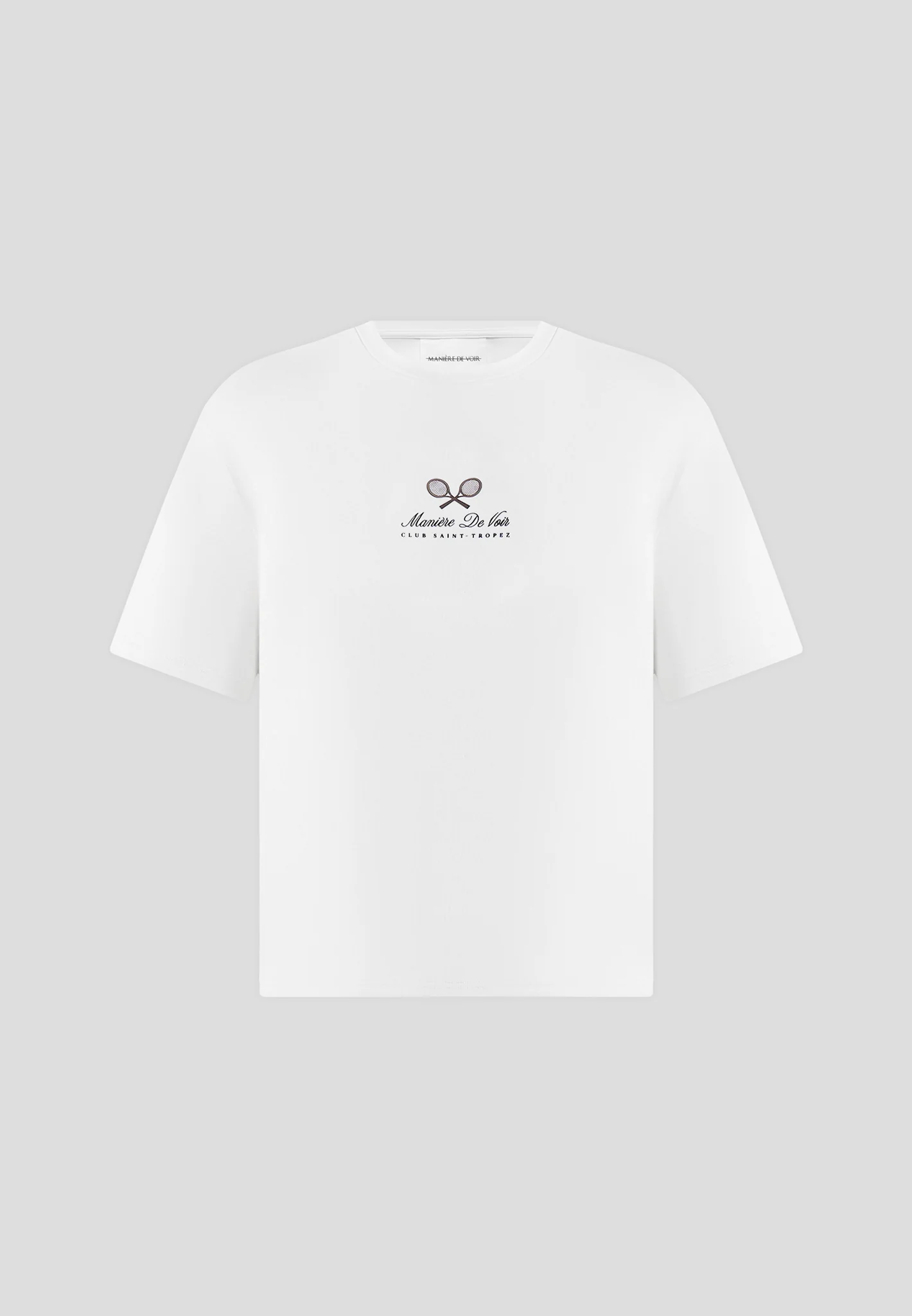 Aaron - Club Saint-Tropez Cotton T-Shirt - White - Image 7