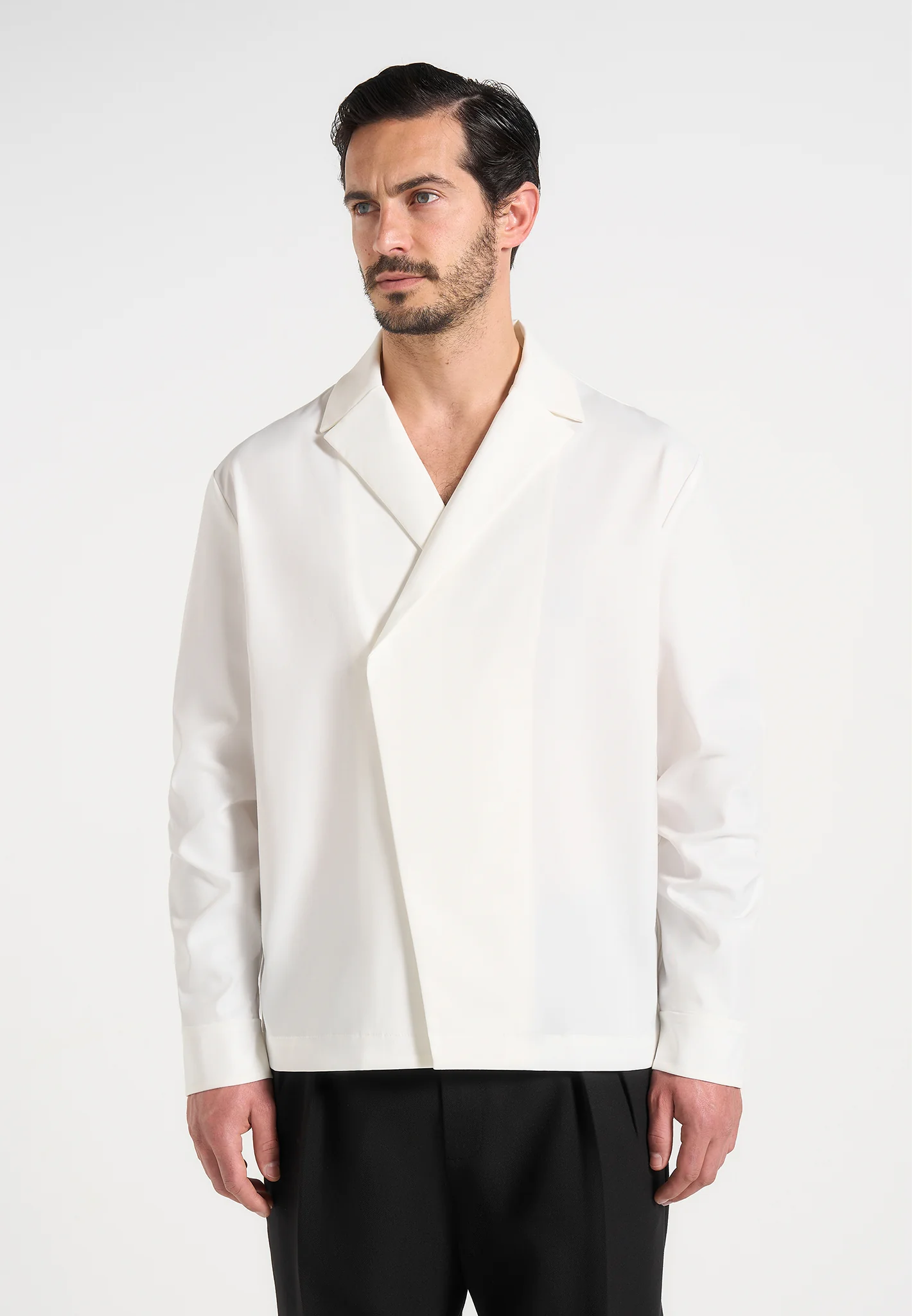 Alban - Double Breasted Shirt - White - Image 2