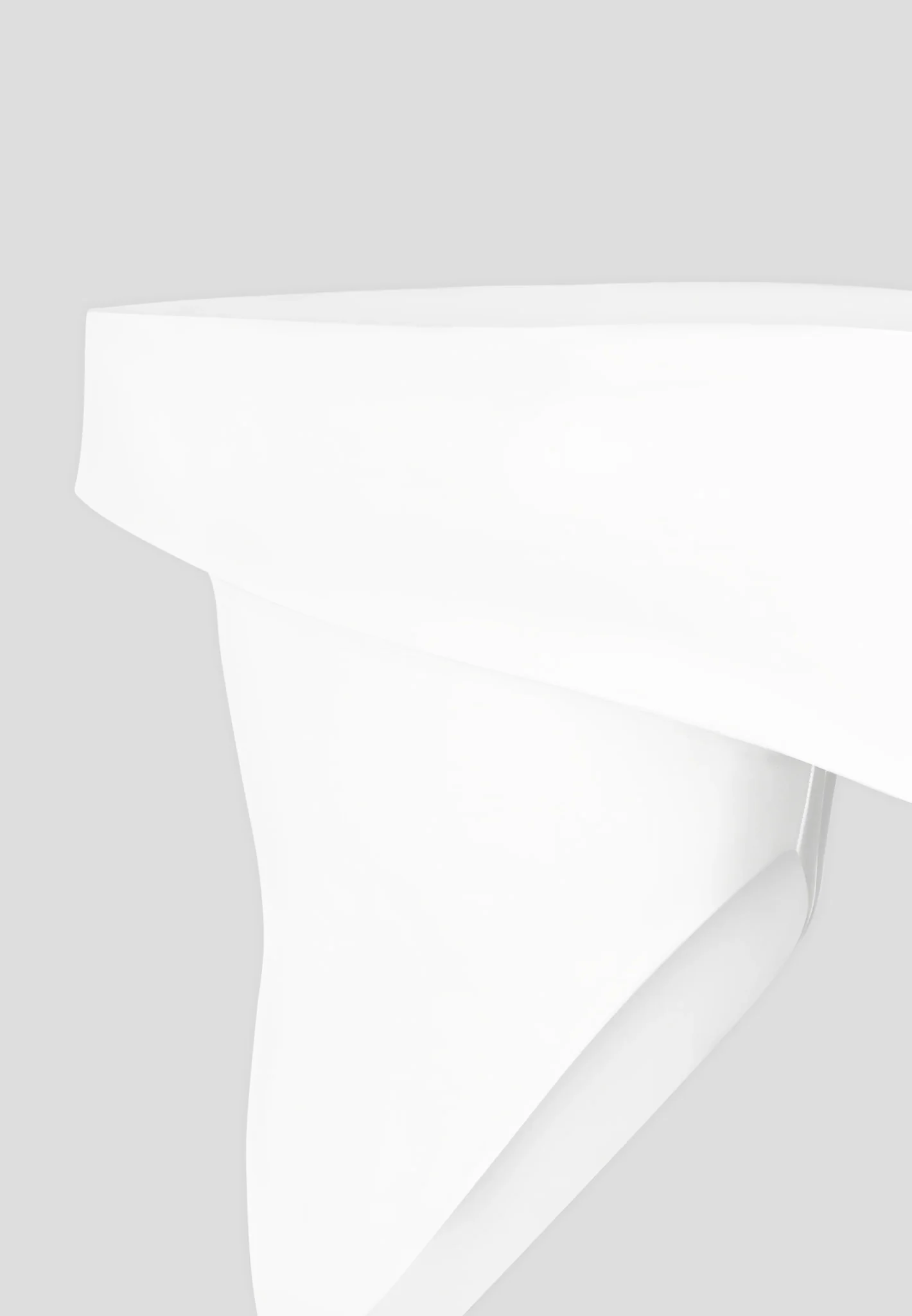 Angled Hem Bardot Top - Off White - Image 7
