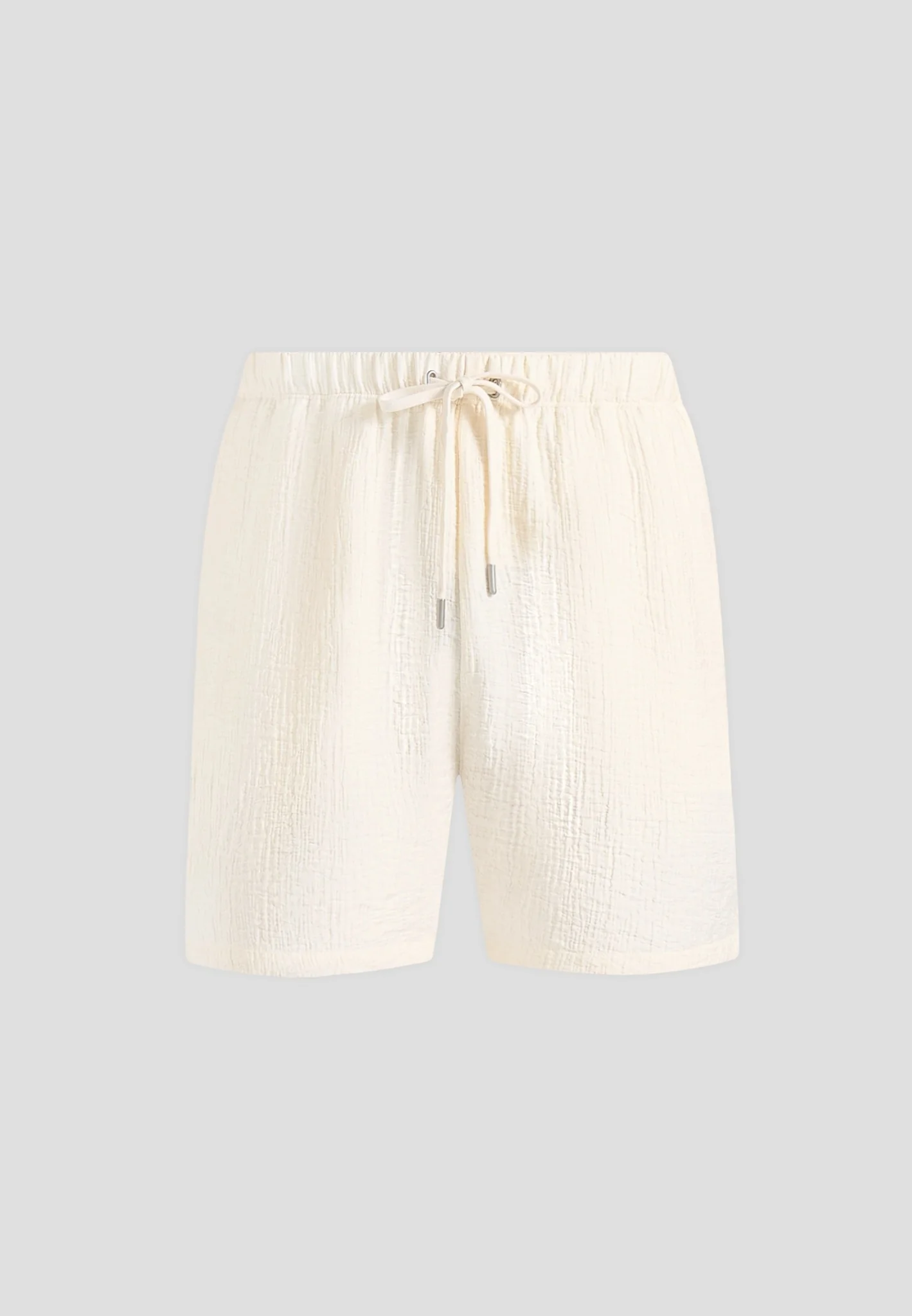 Ari - Unisex Textured Shorts - Cream - Image 8