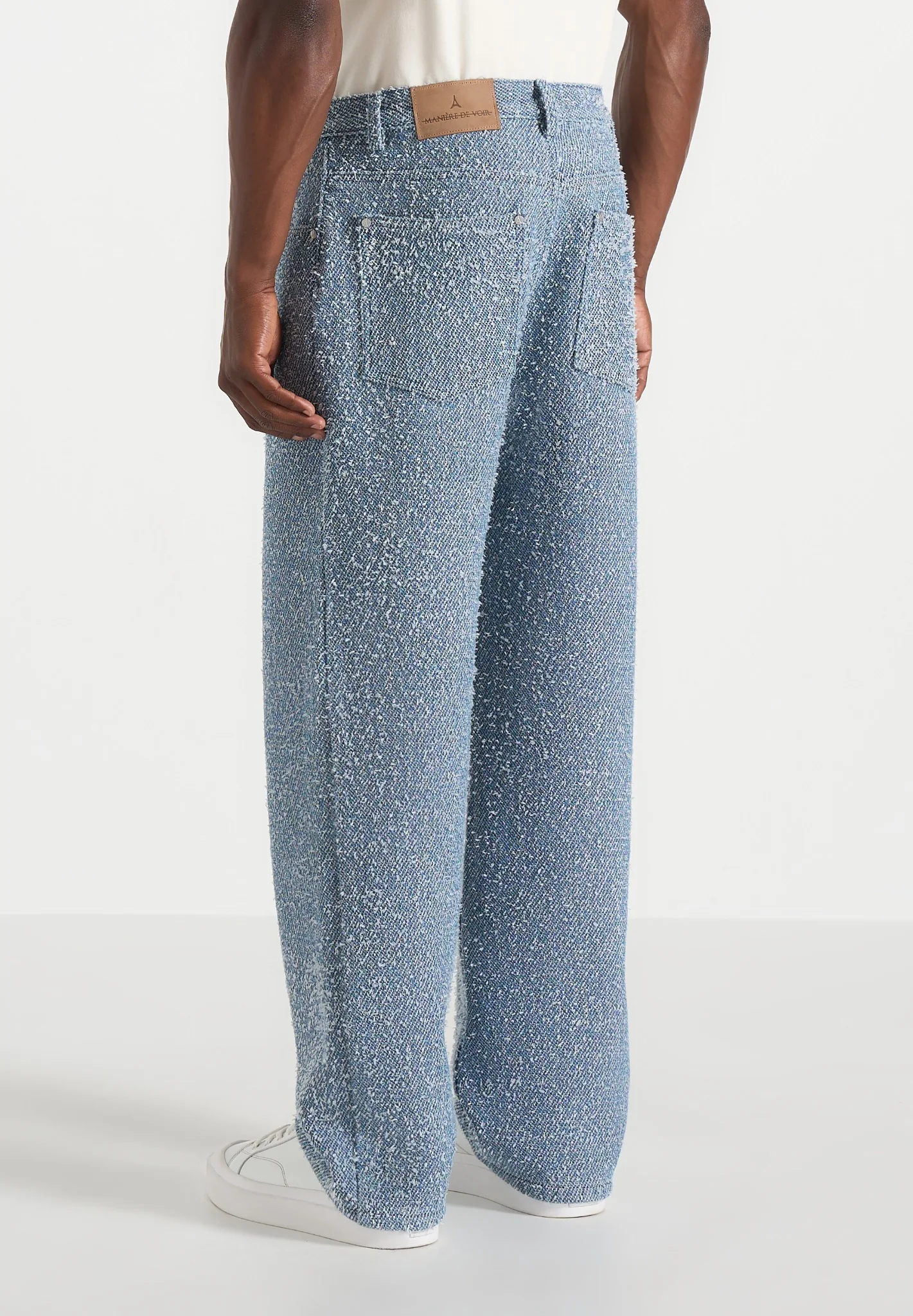 Arnault - Boucle Denim Relaxed Fit Jeans - Blue - Image 4