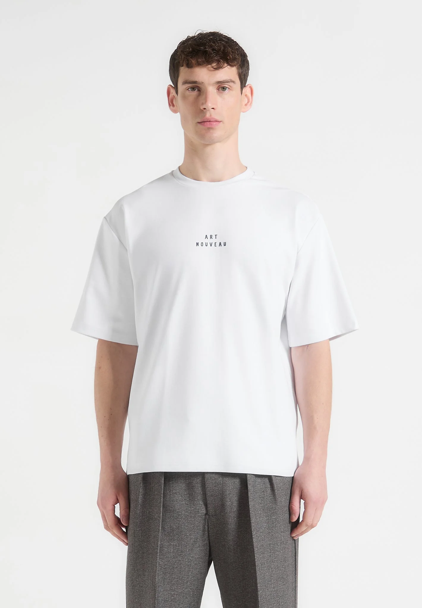 Art Nouveau - Cotton T-Shirt - White - Image 2