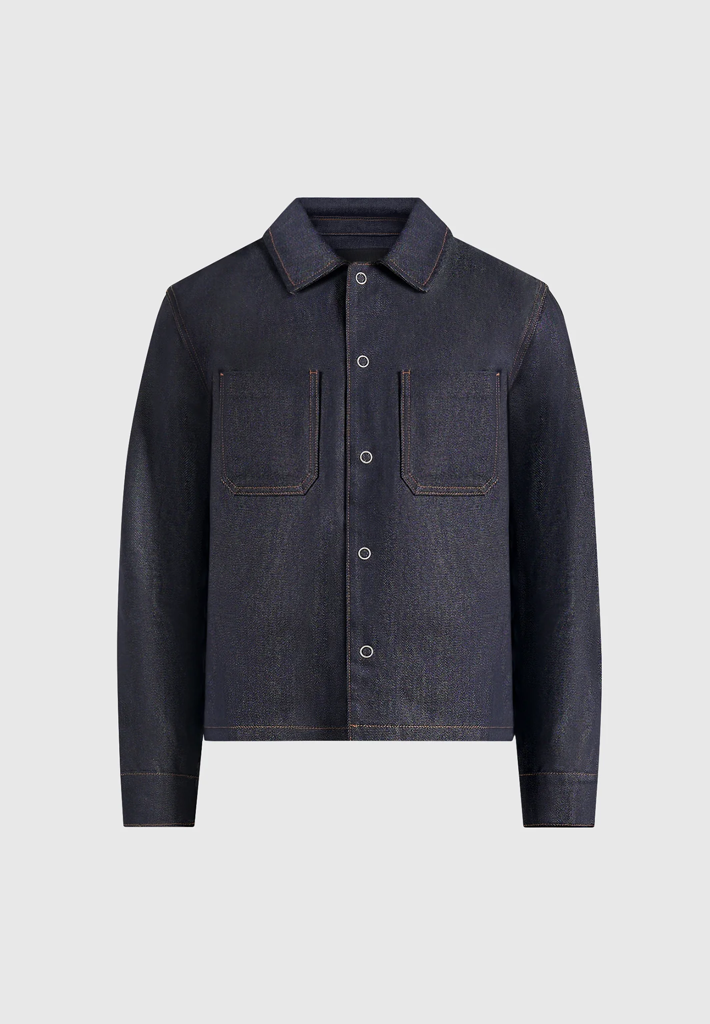Asher - Unisex Denim Shirt - Indigo - Image 9