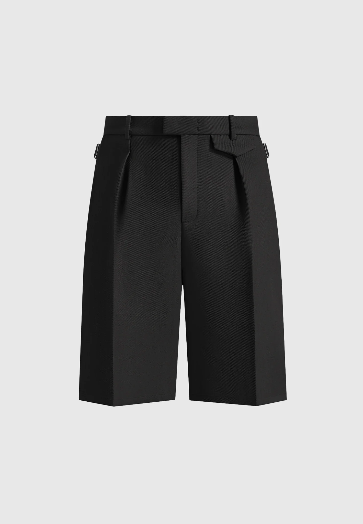 Auguste - Tailored Twill Bermuda Shorts - Black - Image 6