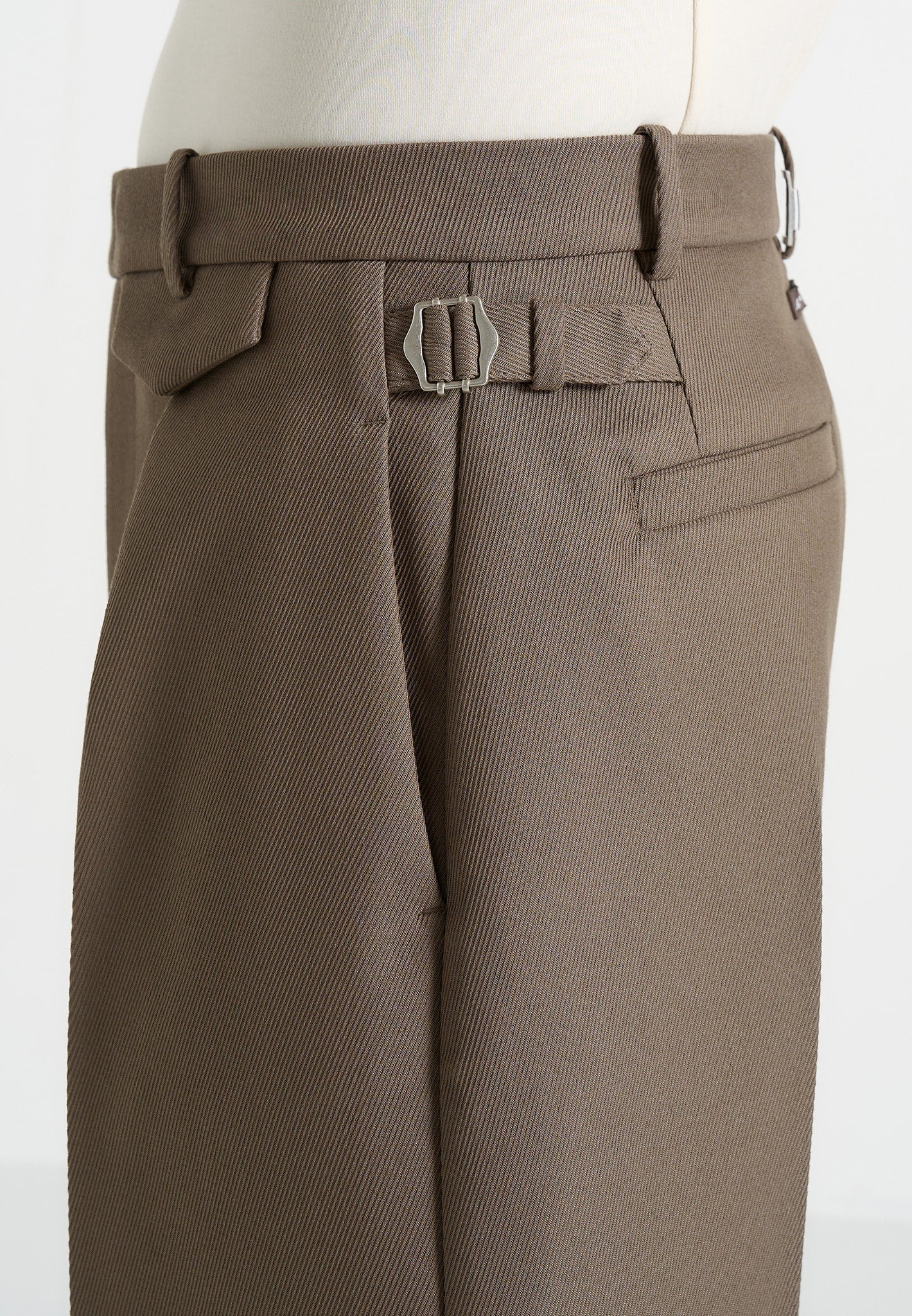 Auguste - Tailored Twill Bermuda Shorts - Olive - Image 3