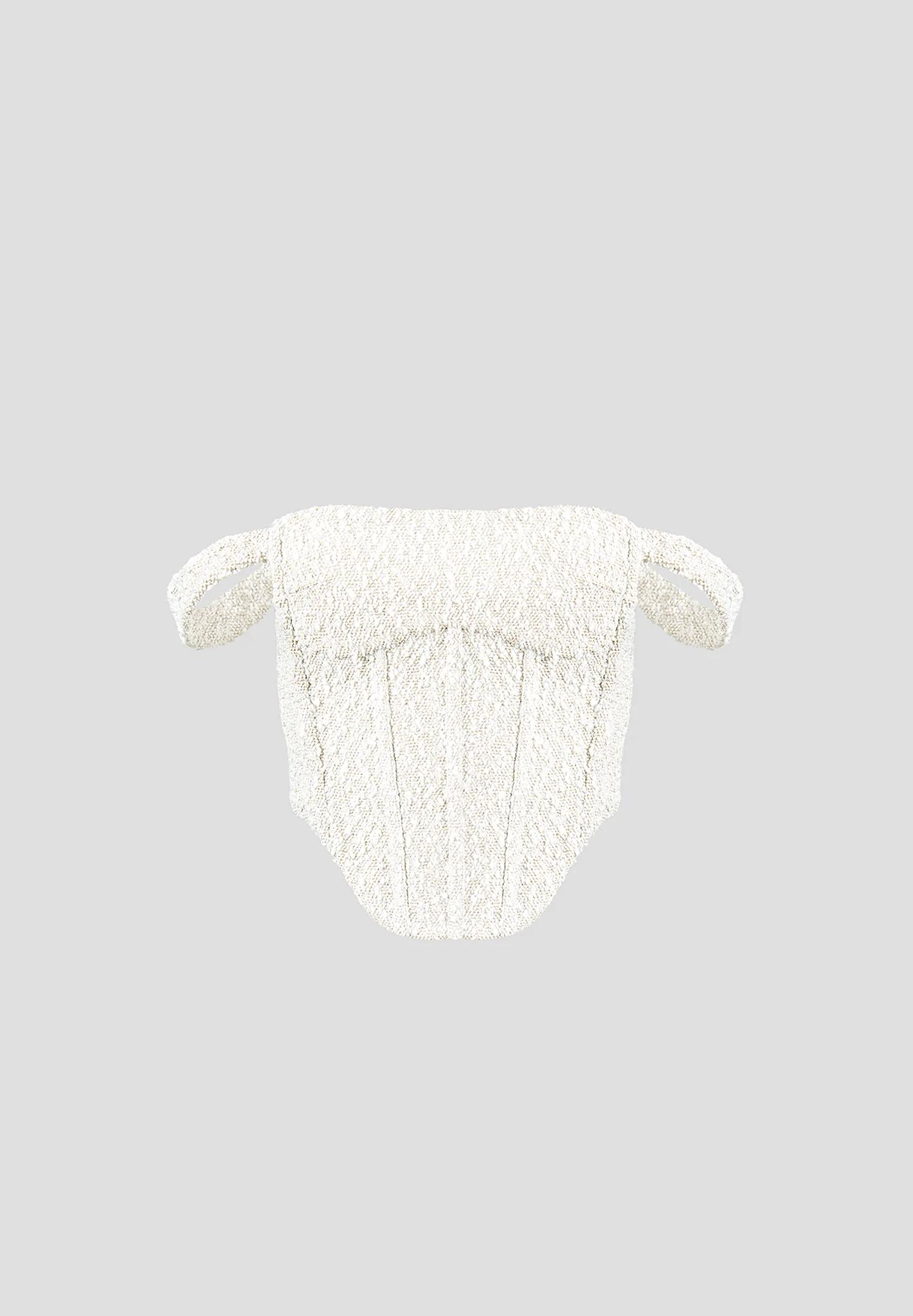 Bonnie - Boucle Bardot Corset Top - Off White - Image 5
