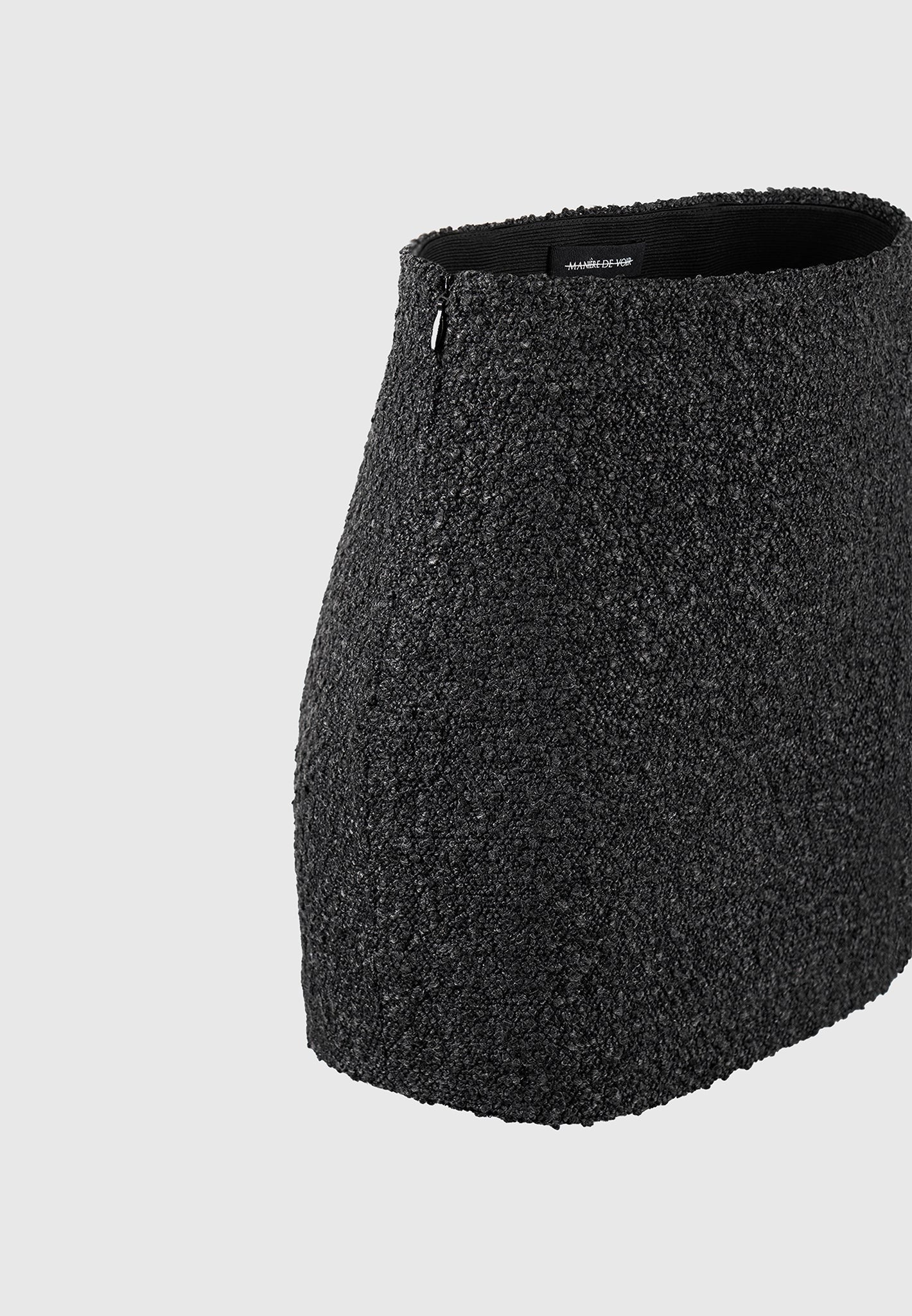 Boucle Mini Skirt - Black - Image 5