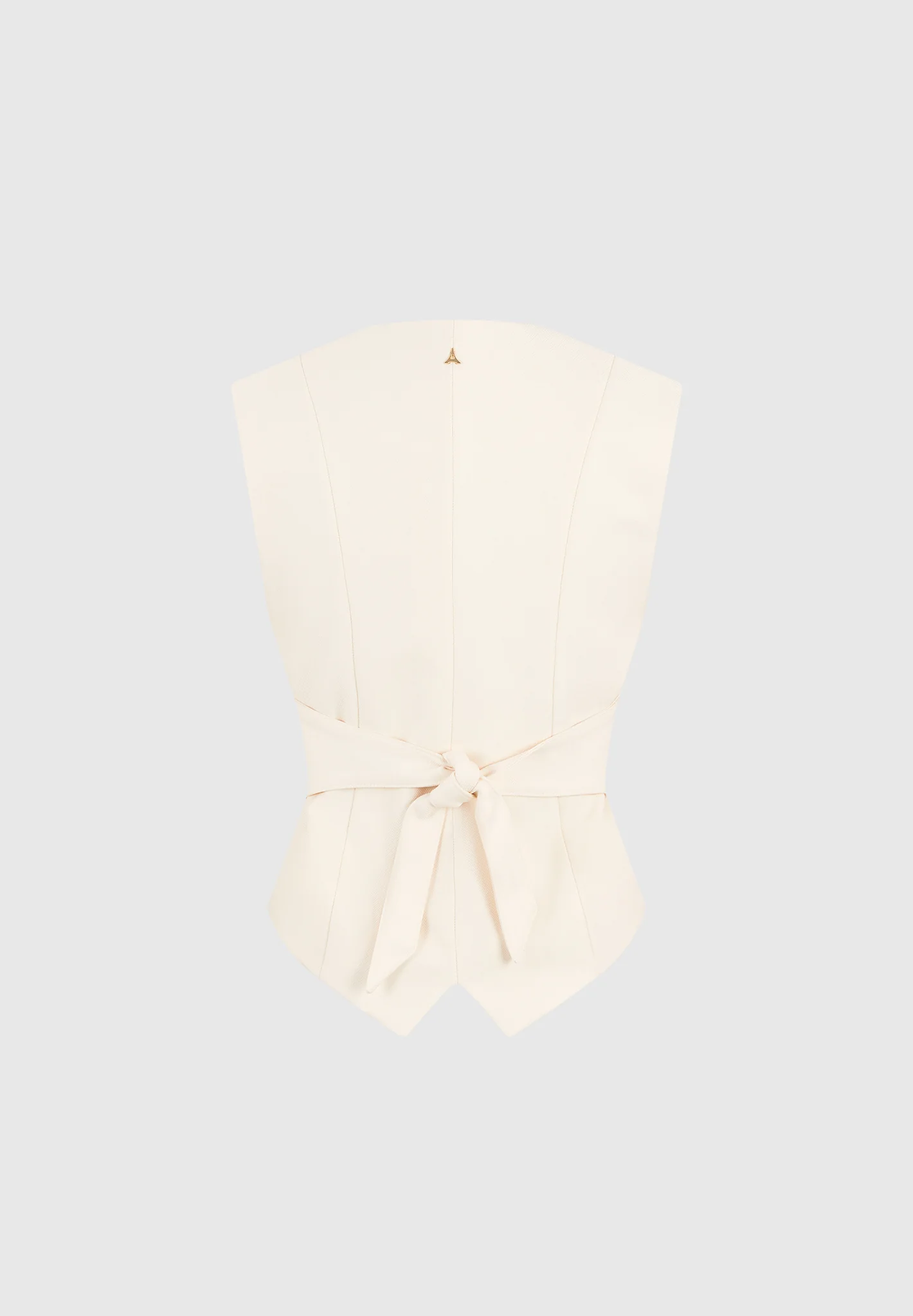 Christine - Tailored Cinch Waistcoat - Off White - Image 8