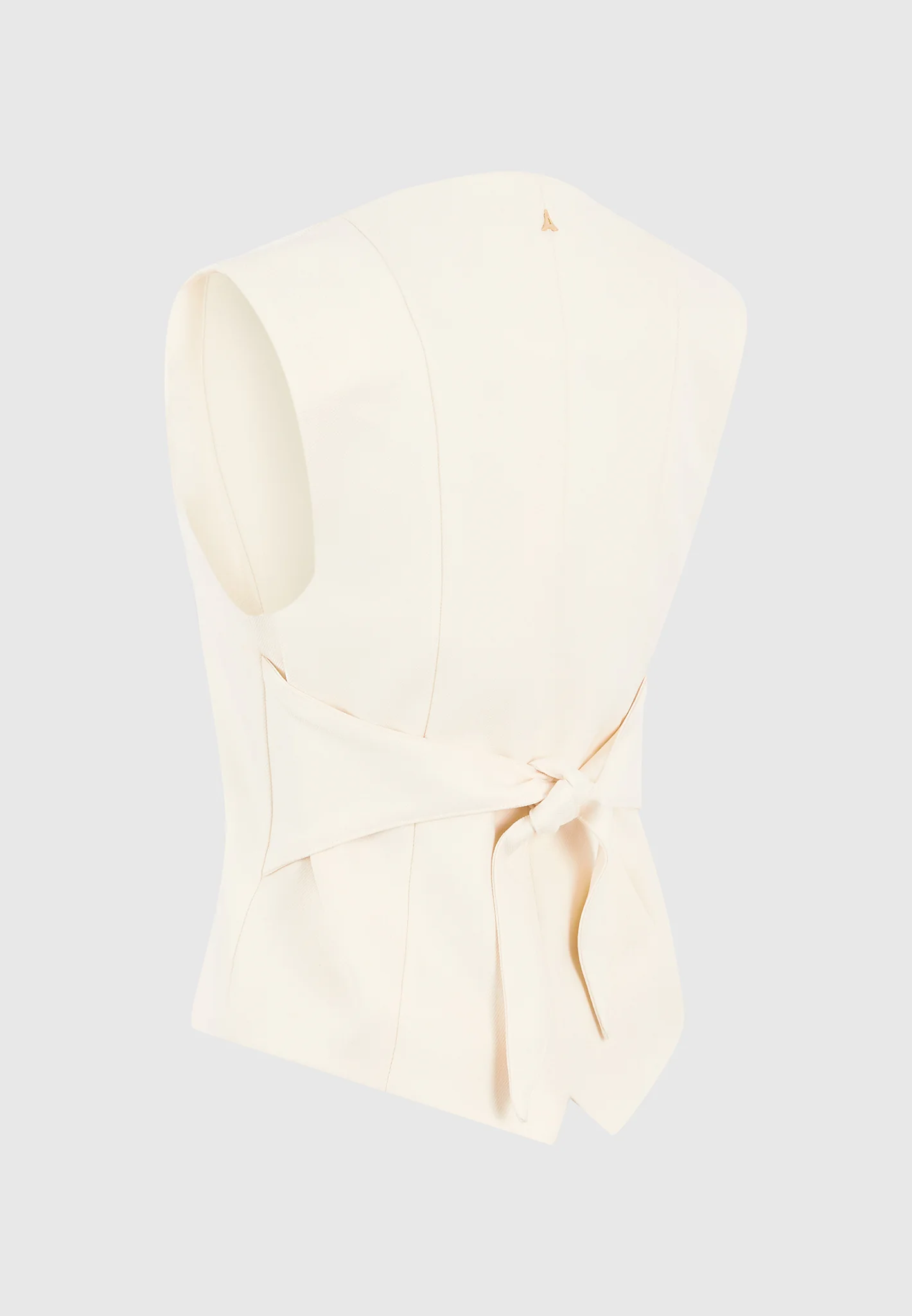 Christine - Tailored Cinch Waistcoat - Off White - Image 9