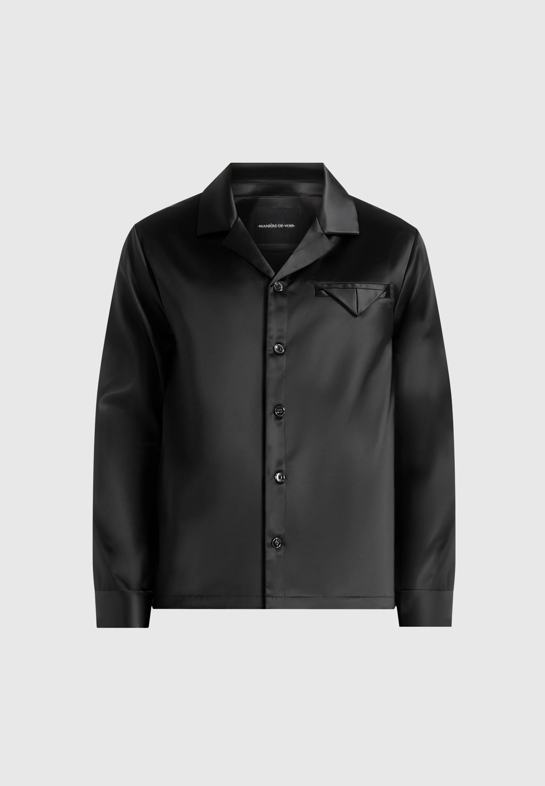 Constant - Satin Shirt - Black - Image 6