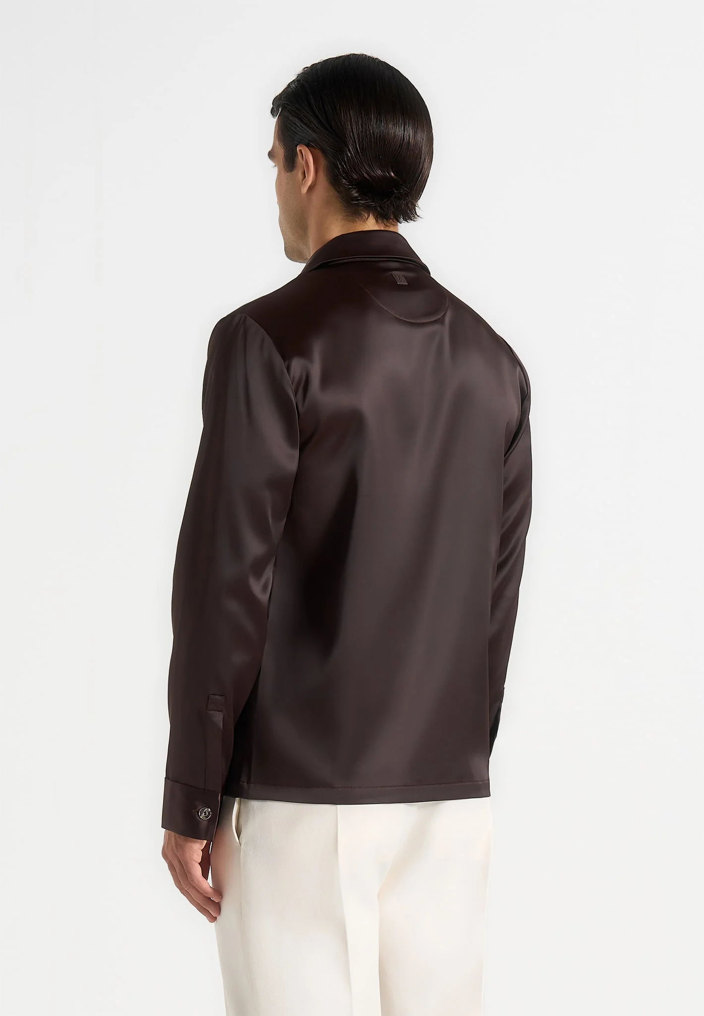 Constant - Satin Shirt - Brown - Image 5