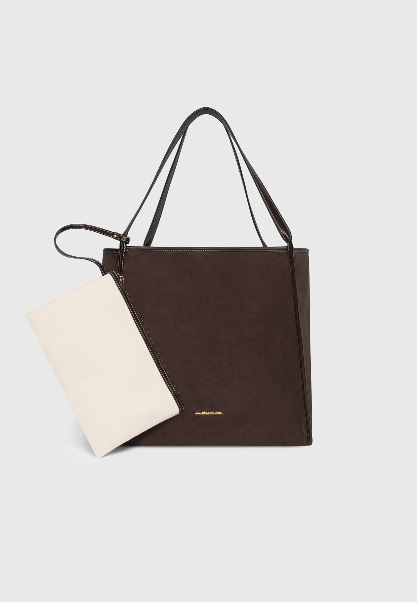 Dakota - Unisex Reversible Leather & Suede Tote Bag - Brown - Image 11
