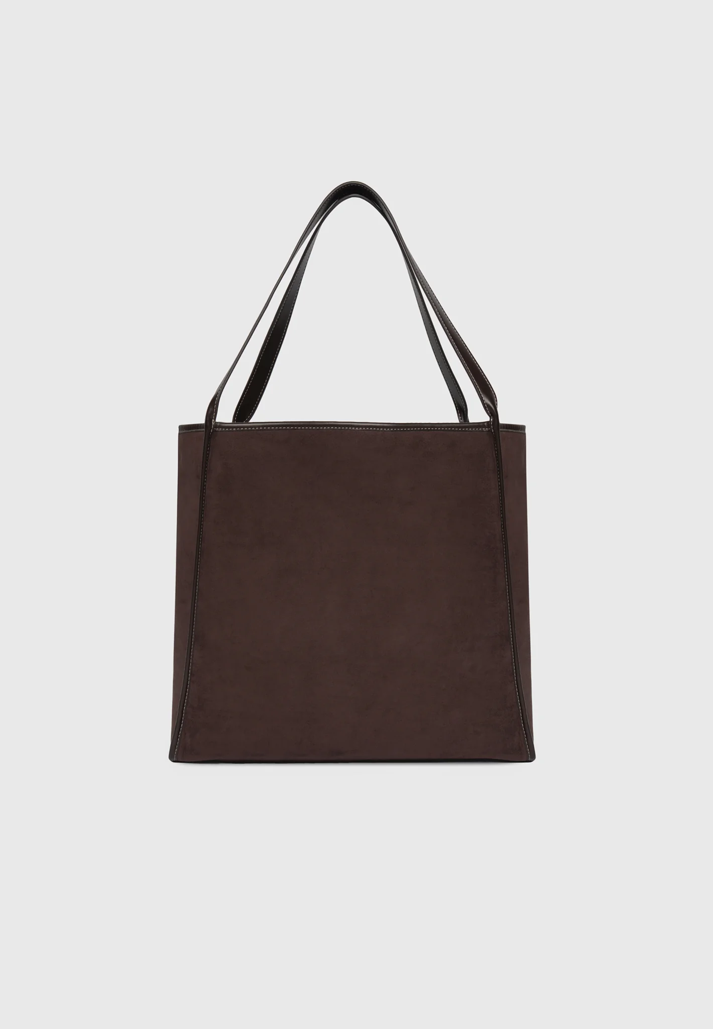 Dakota - Unisex Reversible Leather & Suede Tote Bag - Brown - Image 12