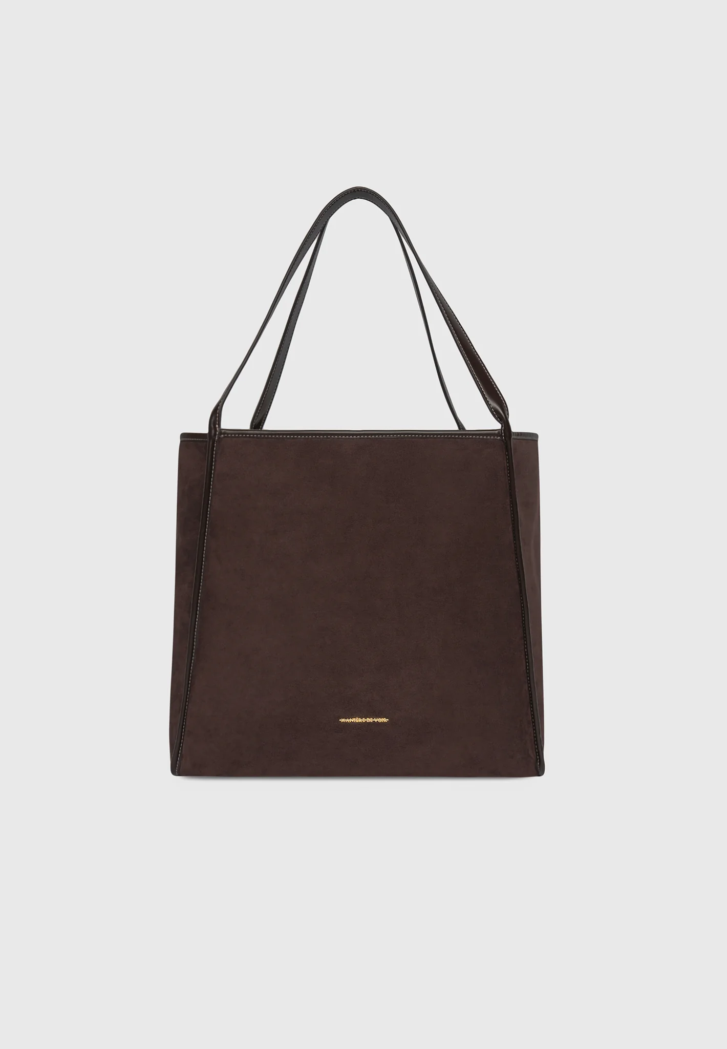 Dakota - Unisex Reversible Leather & Suede Tote Bag - Brown - Image 4