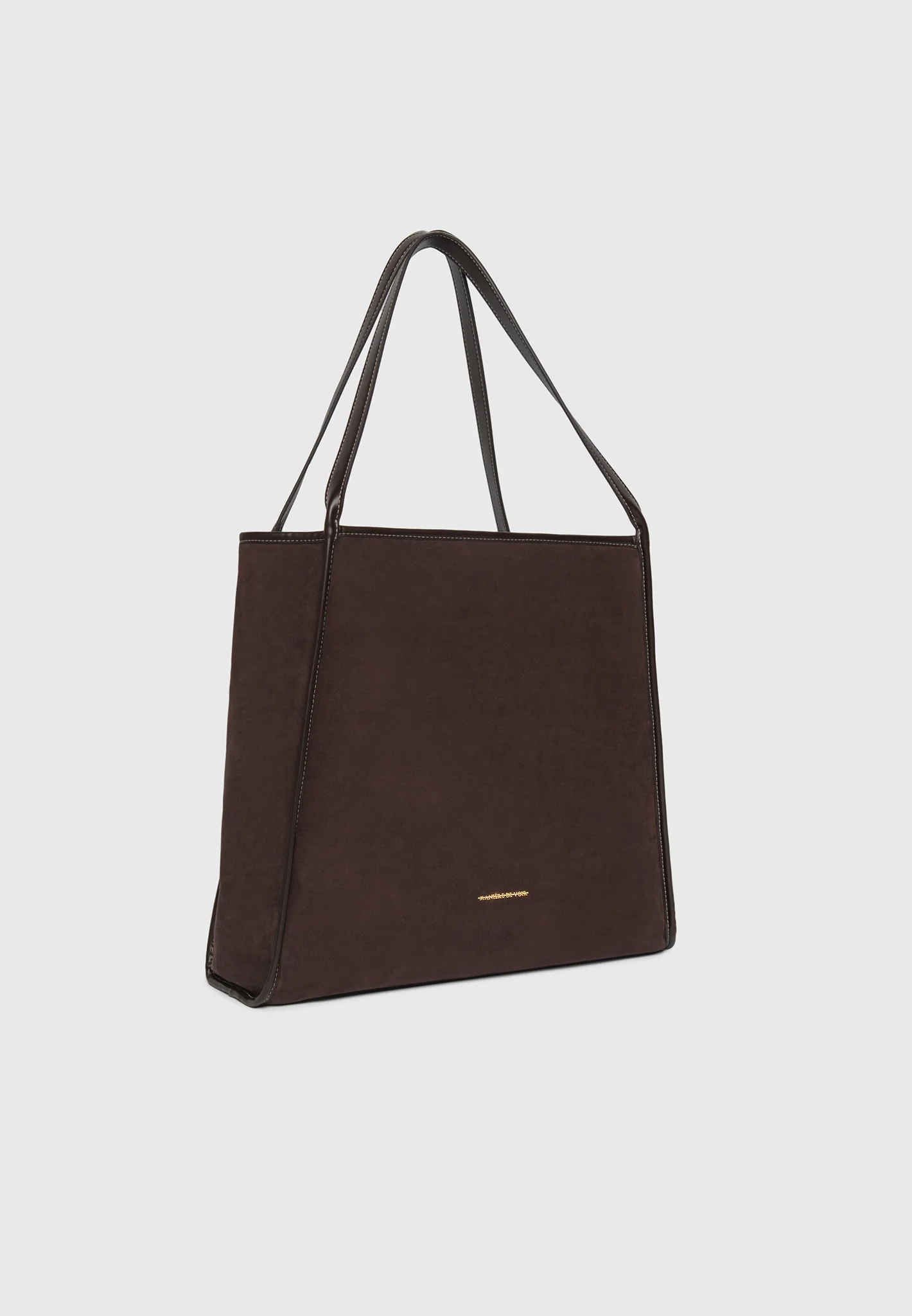 Dakota - Unisex Reversible Leather & Suede Tote Bag - Brown - Image 7