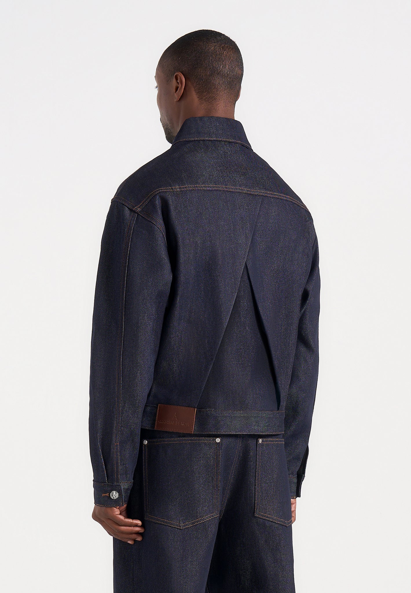Damien - Boxy Fit Denim Jacket - Indigo - Image 2