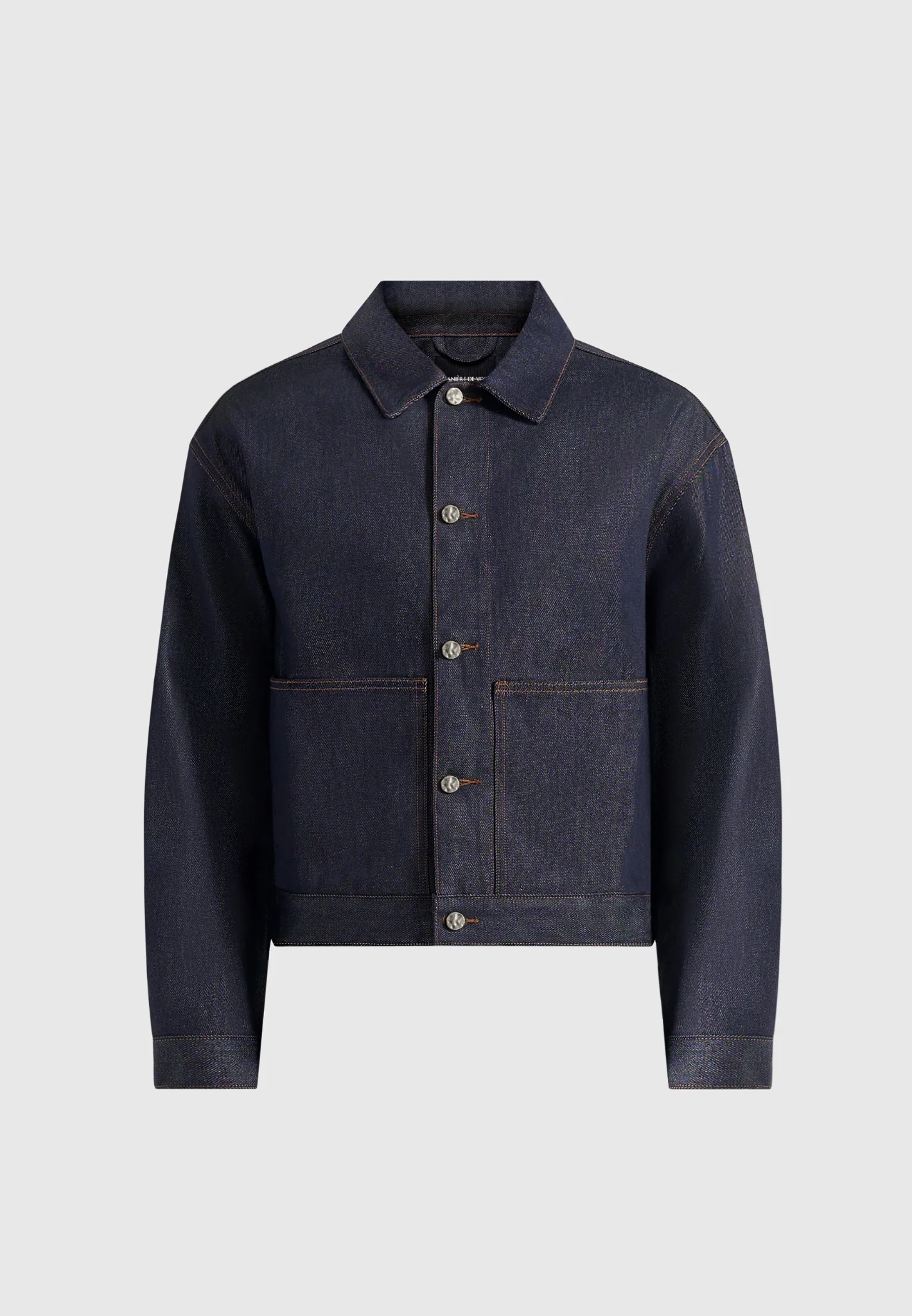 Damien - Boxy Fit Denim Jacket - Indigo - Image 5