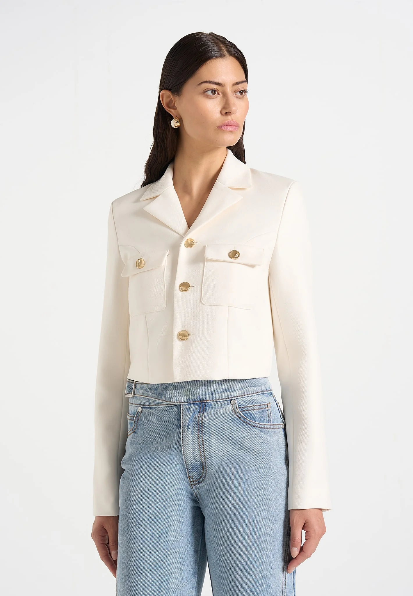 Daphina - Tailored Jacket - Off White