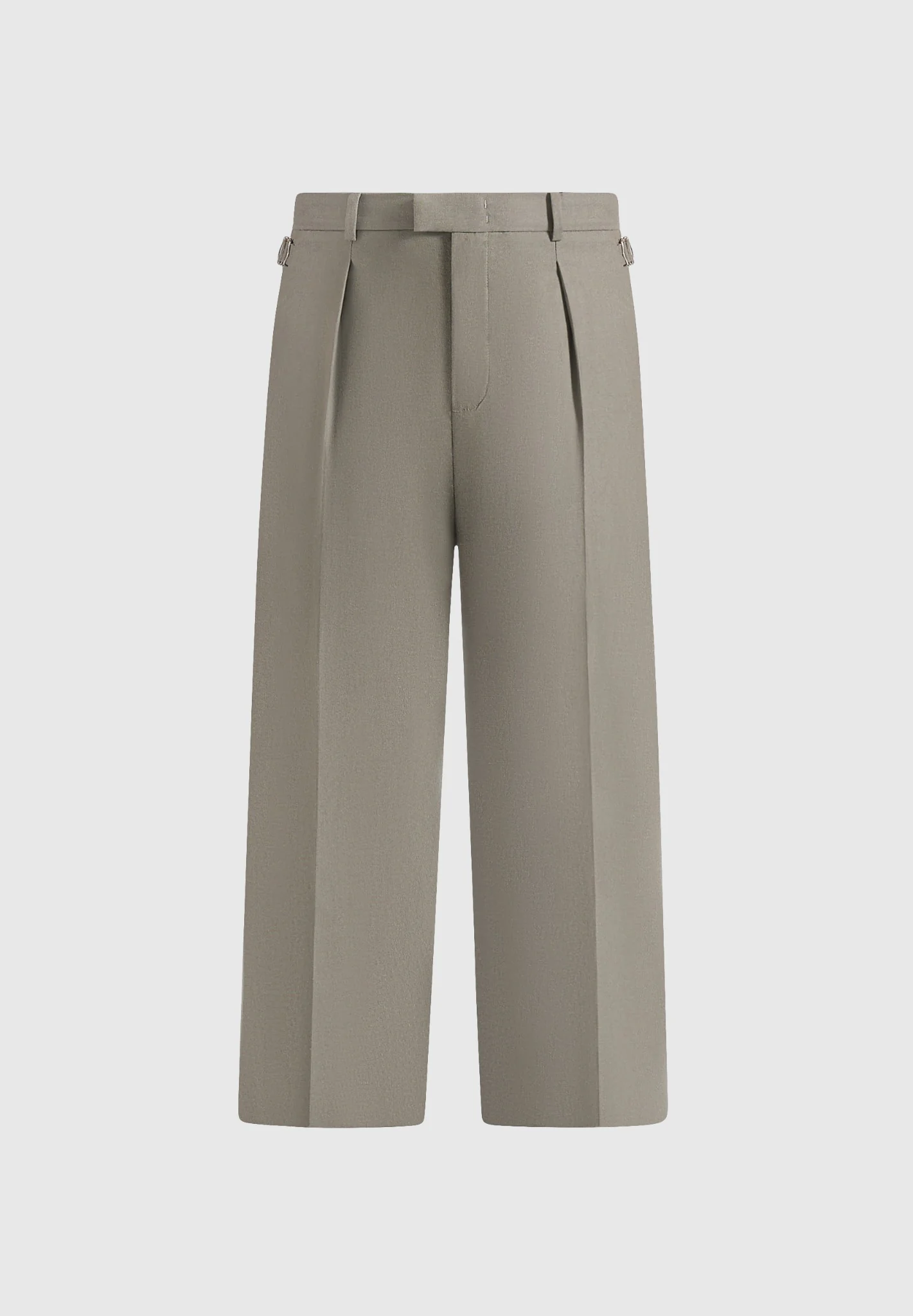 Dorian - Pleated Linen Trousers - Khaki - Image 7