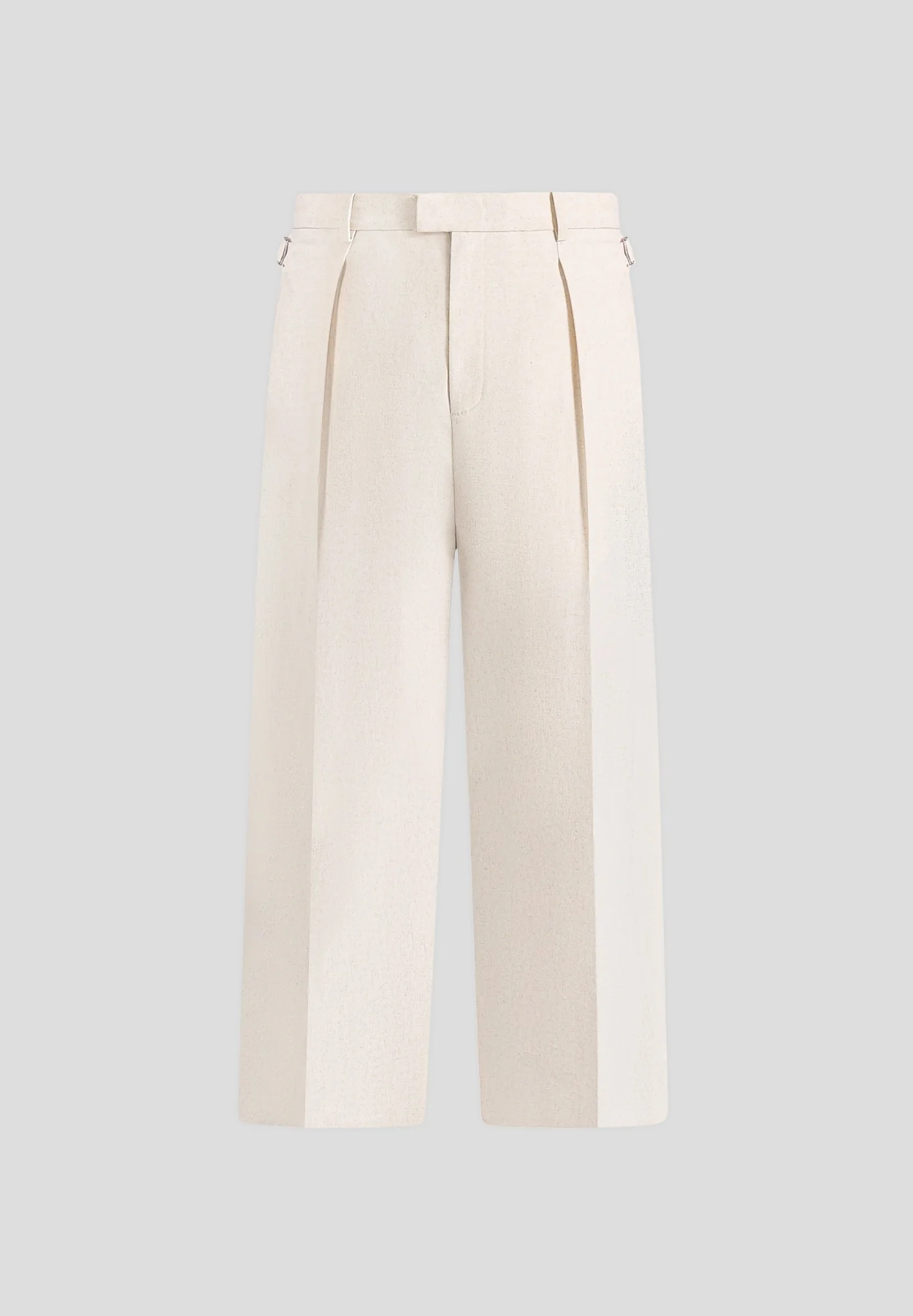Dorian - Pleated Linen Trousers - Natural - Image 6