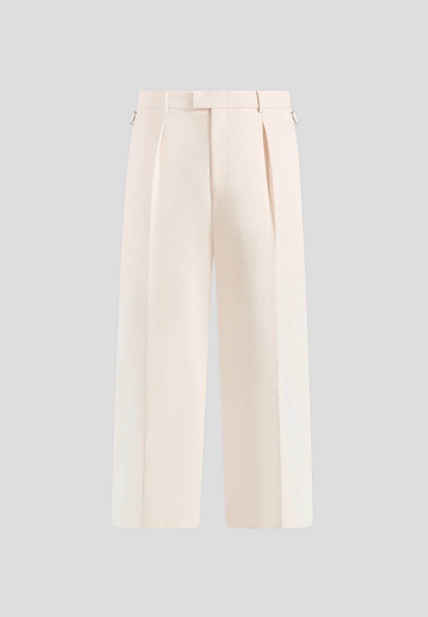 Dorian - Pleated Tailored Trousers - Cream - Image 9