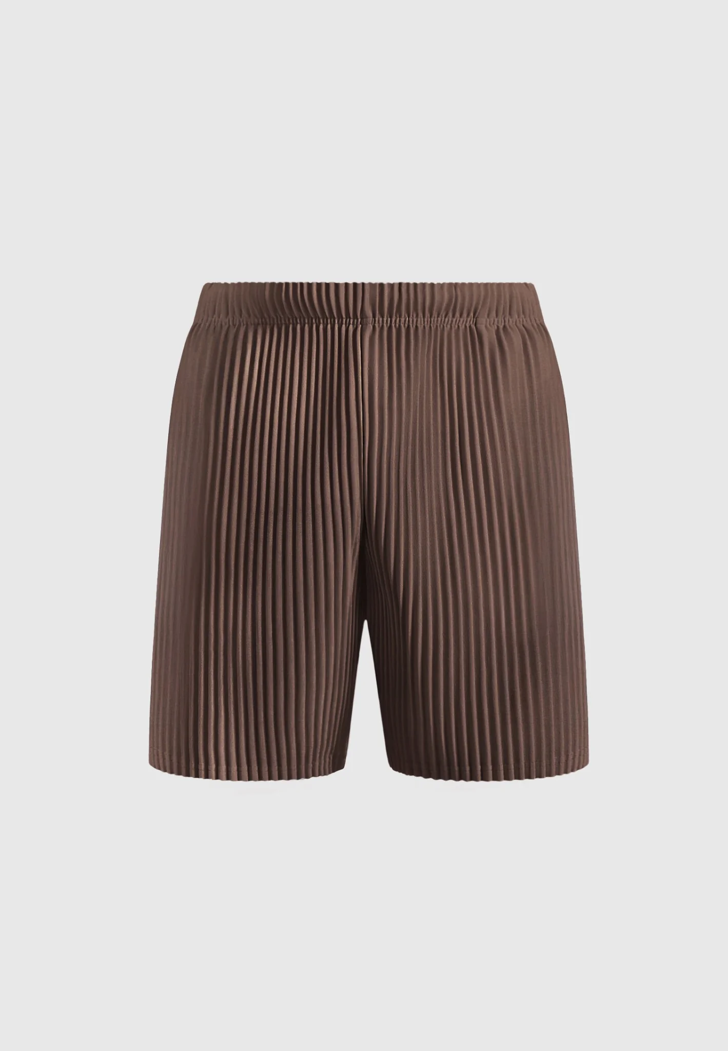 Drew - Pleated Shorts - Brown - Image 4