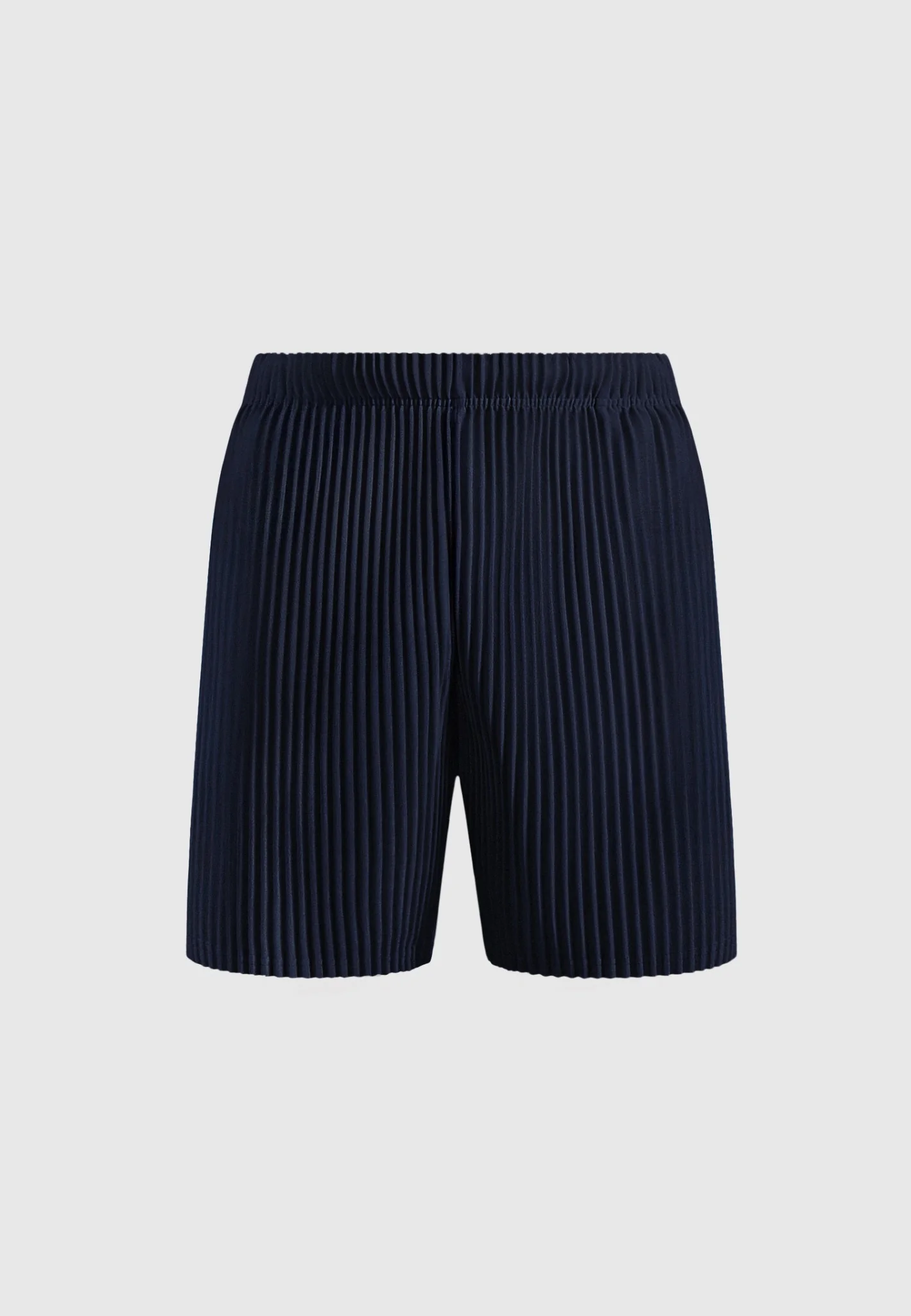 Drew - Pleated Shorts - Navy - Image 5