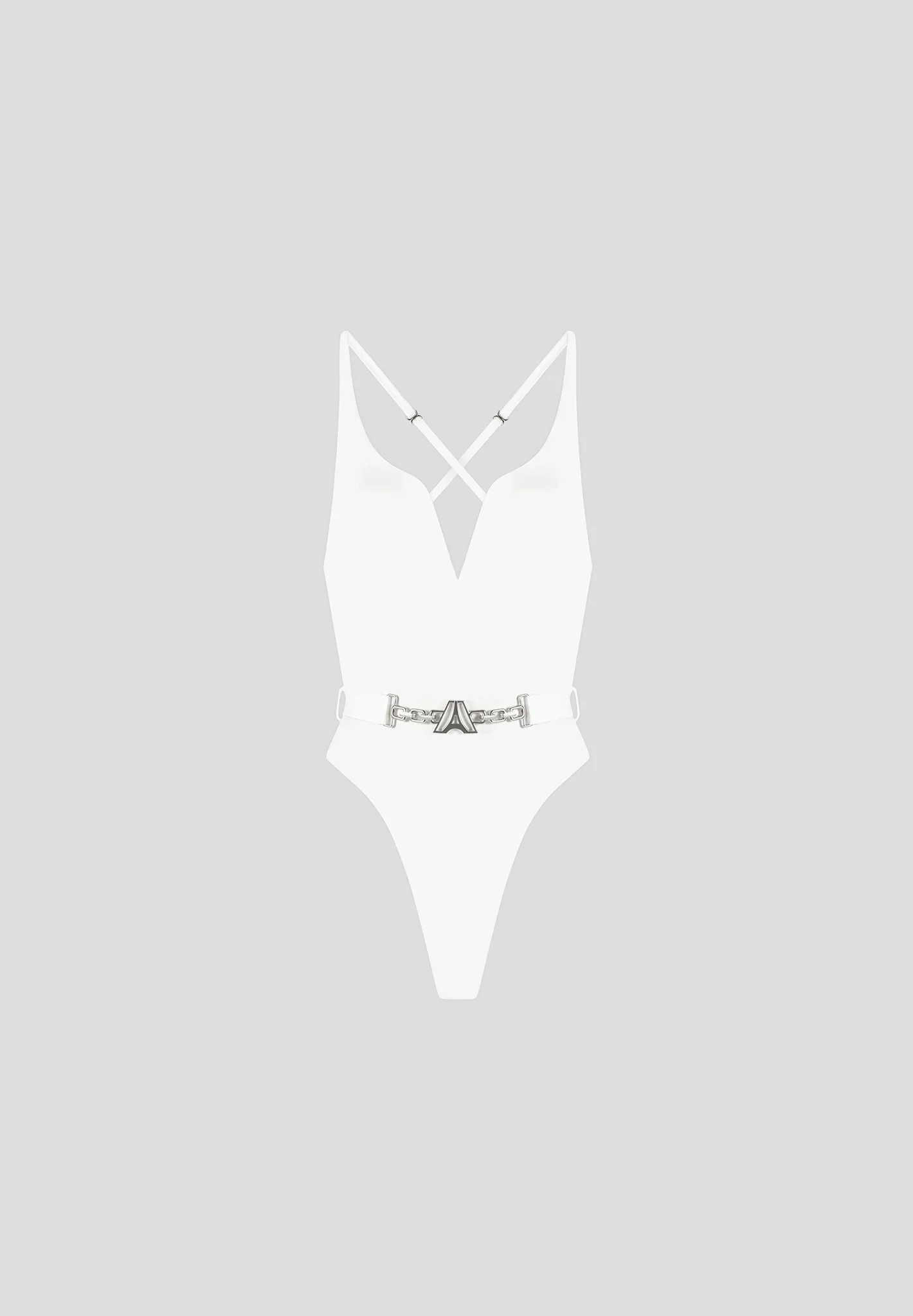 Eiffel Belted Swimsuit - Off White - Image 7