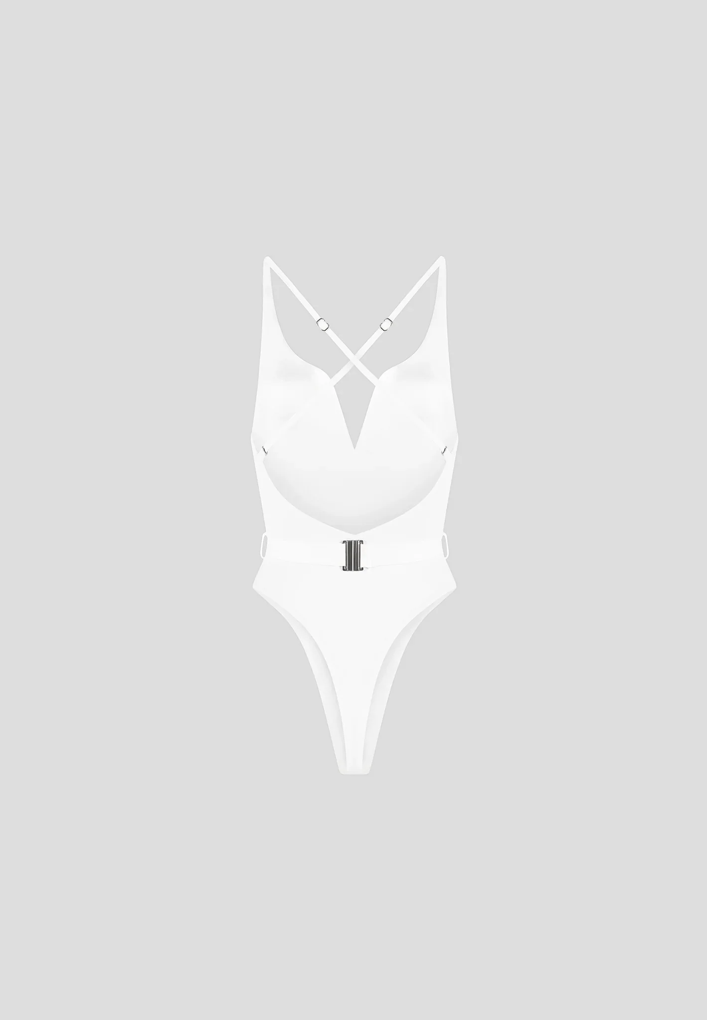 Eiffel Belted Swimsuit - Off White - Image 8