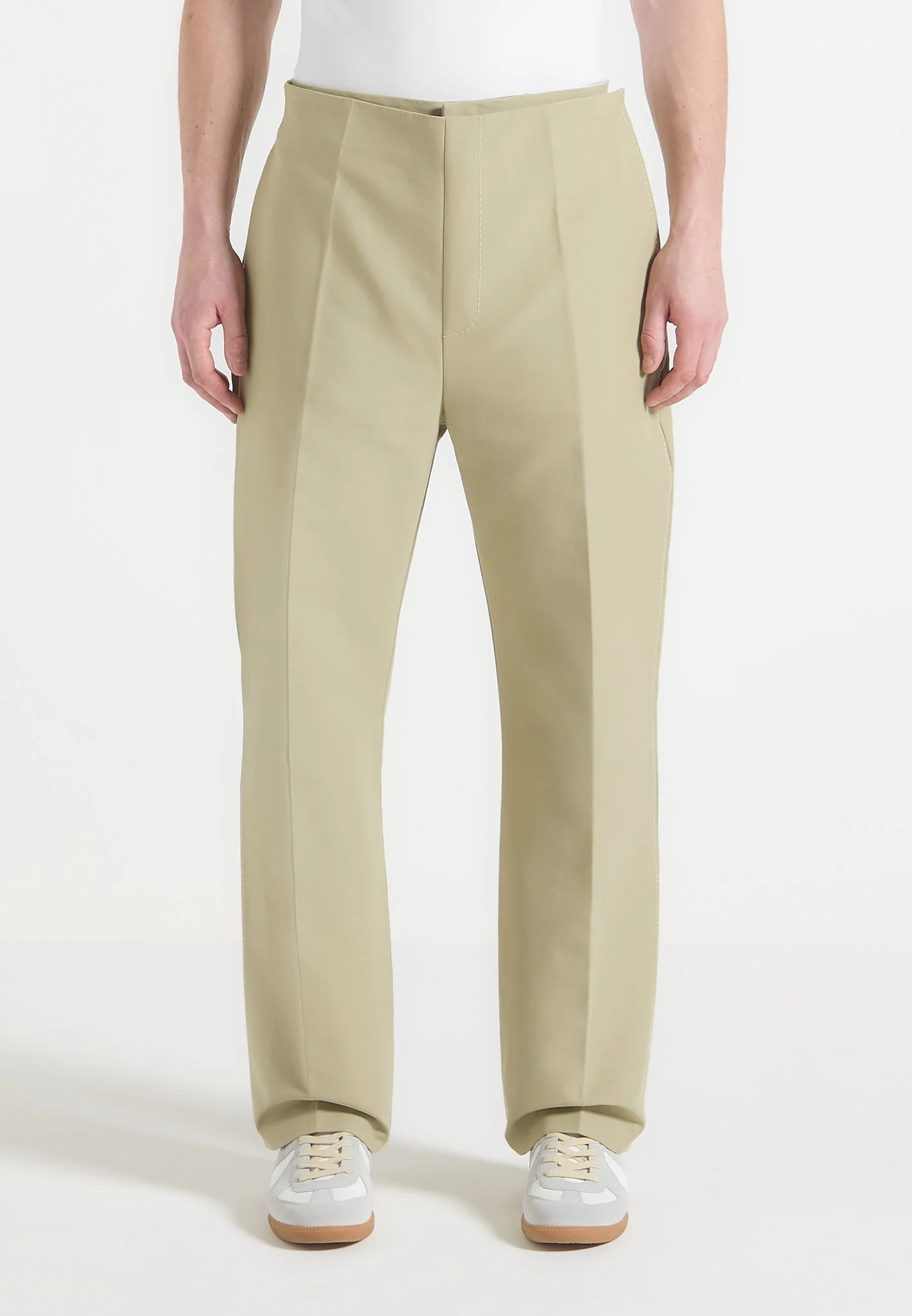 Henri - Foldover Trousers - Sage - Image 6