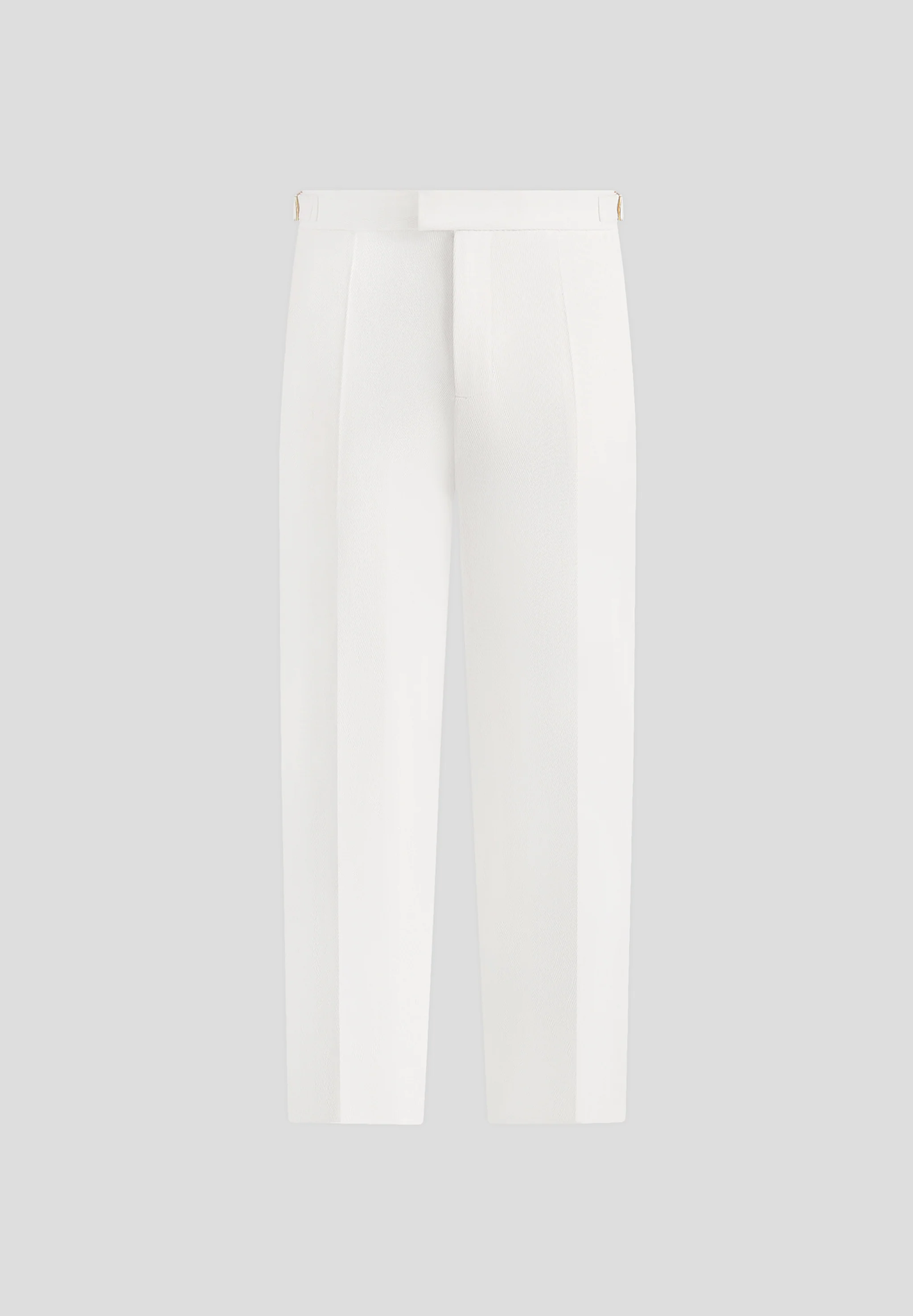 Hubert - Slim Fit Tailored Trousers - Off White - Image 6
