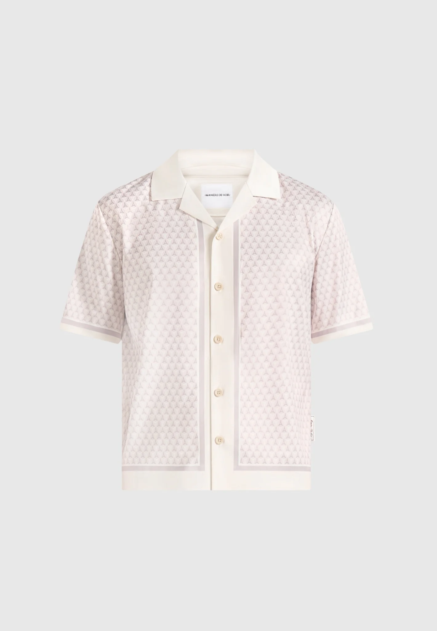 Idriss - Eiffel Monogram Resort Shirt - Cream - Image 6