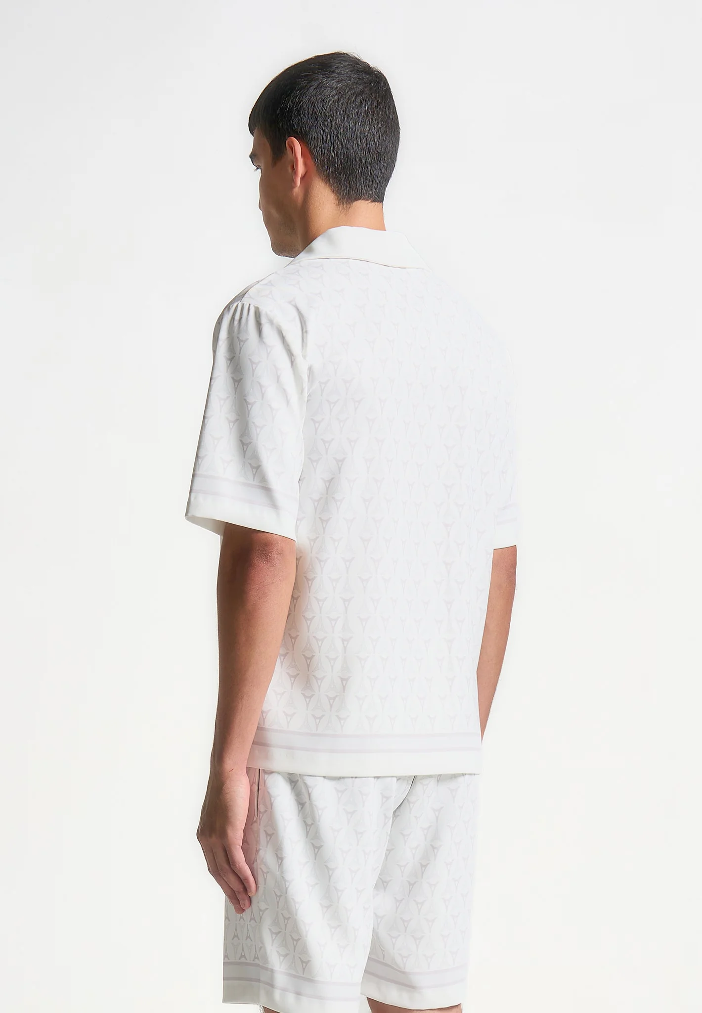 Idriss - Eiffel Monogram Resort Shirt - White - Image 4
