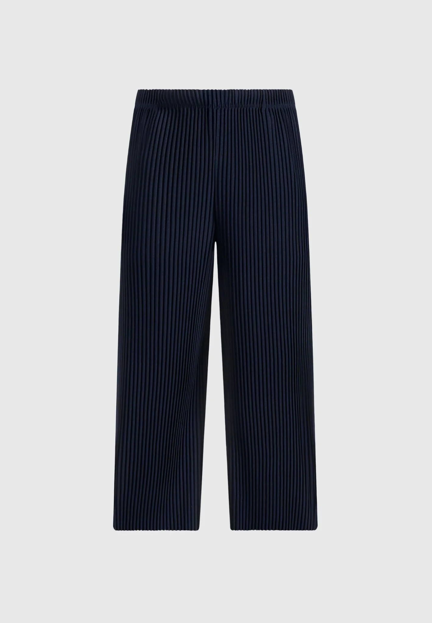 Jonas - Pleated Wide Leg Trousers - Navy - Image 5
