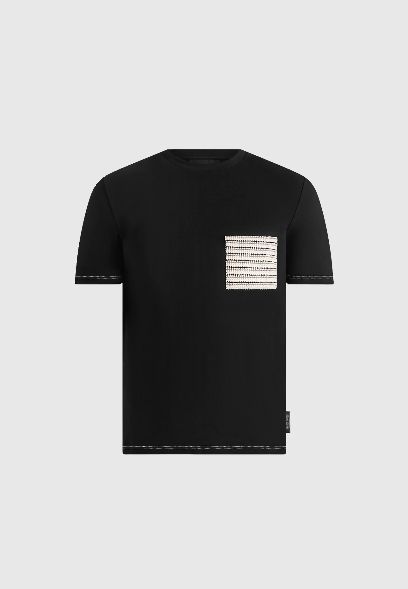Joris - Whipstitch Pocket Detail T-Shirt - Black - Image 6