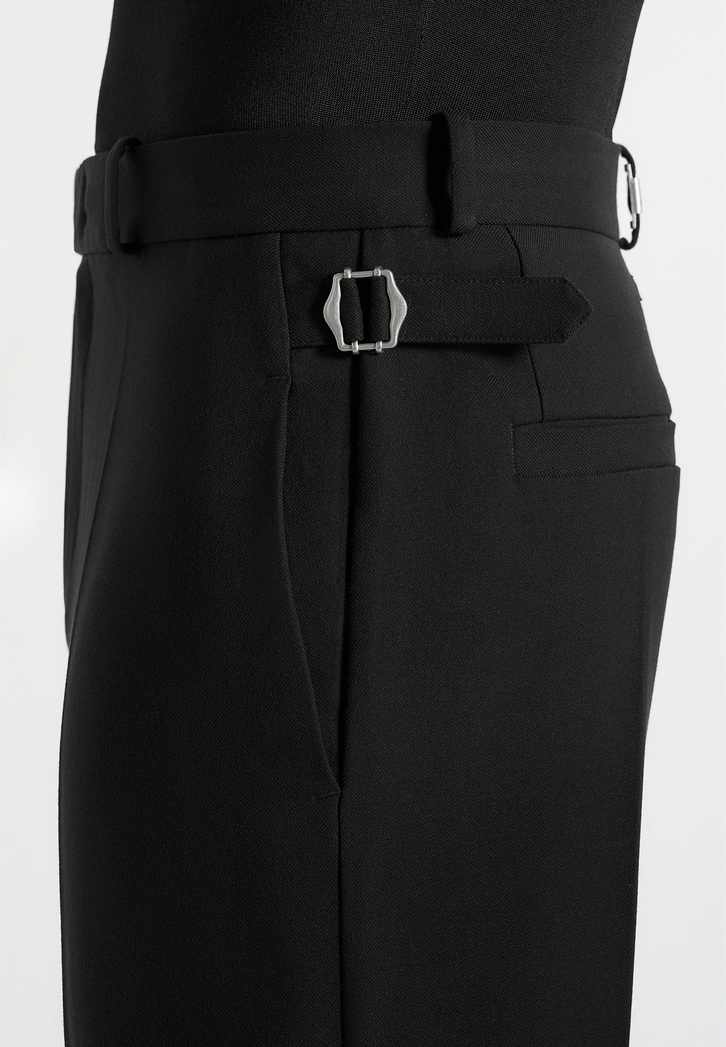 Joseph - Regular Fit Tailored Trousers - Black - Image 3