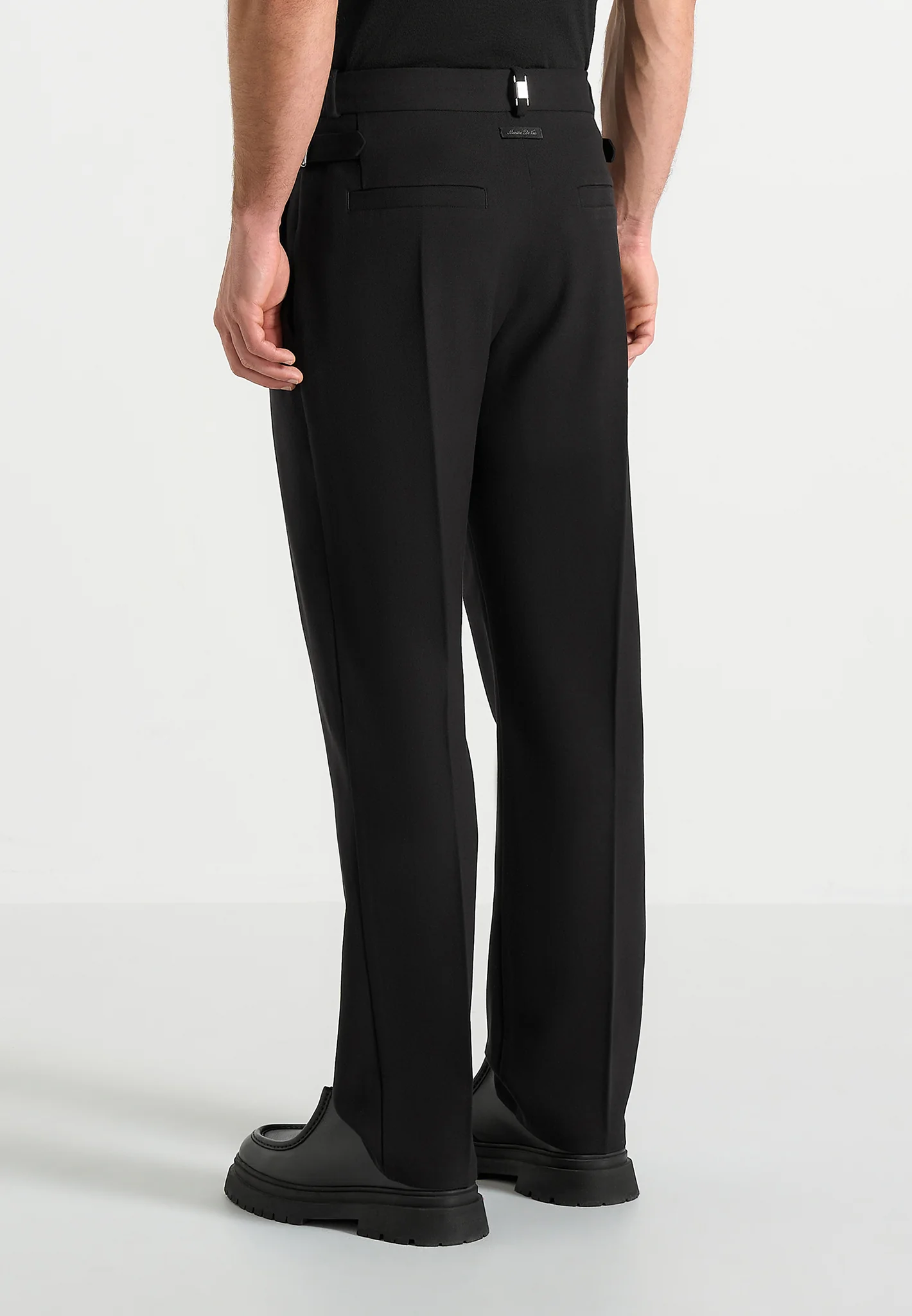 Joseph - Regular Fit Tailored Trousers - Black - Image 4