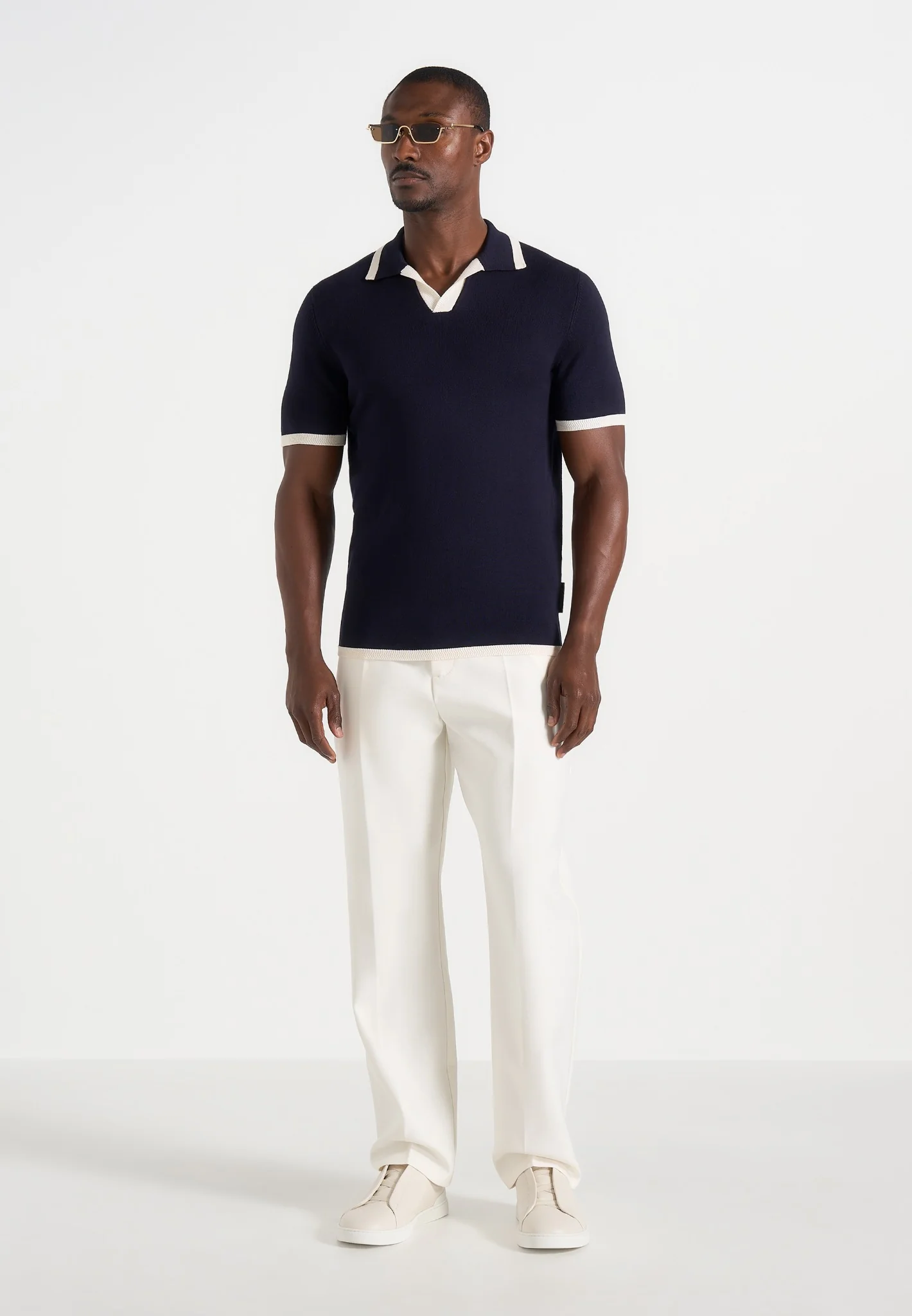 Joseph - Regular Fit Tailored Trousers - Off White - Image 2