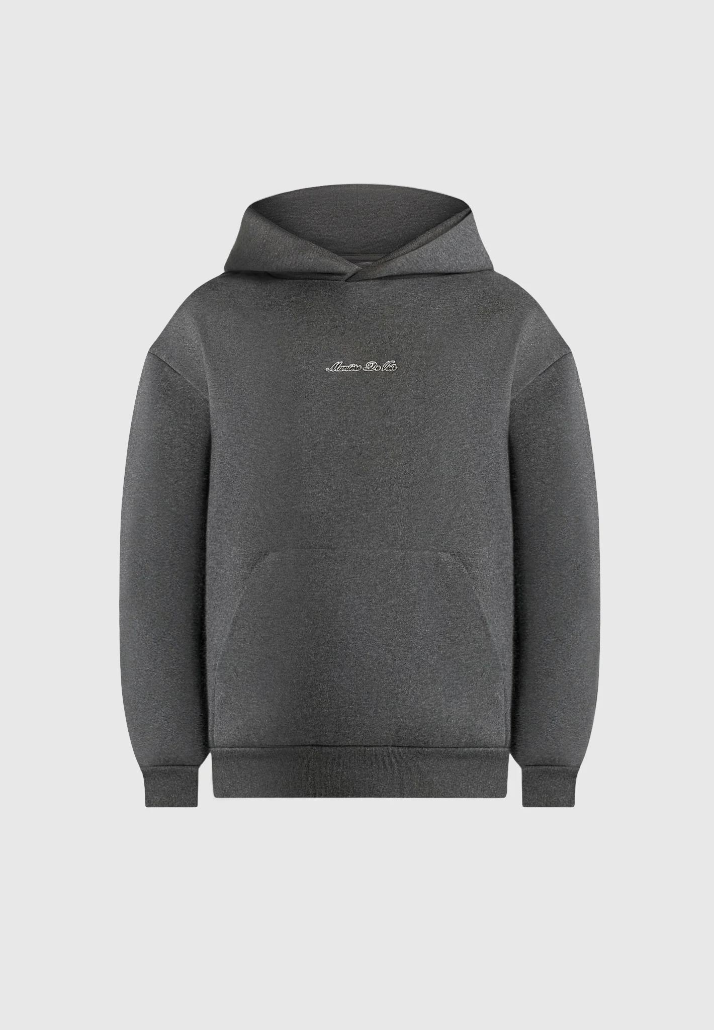 JS001 - Unisex Signature Relaxed Fit Hoodie - Charcoal Grey - Image 3