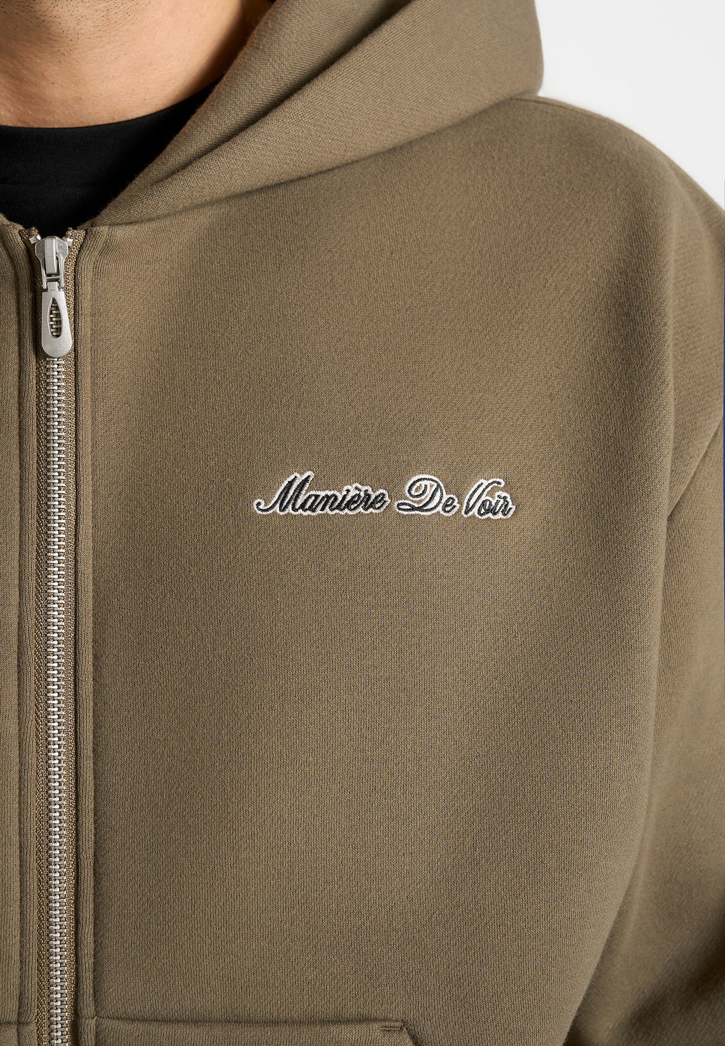 JS002 - Unisex Signature Relaxed Fit Zip Hoodie - Olive - Image 7