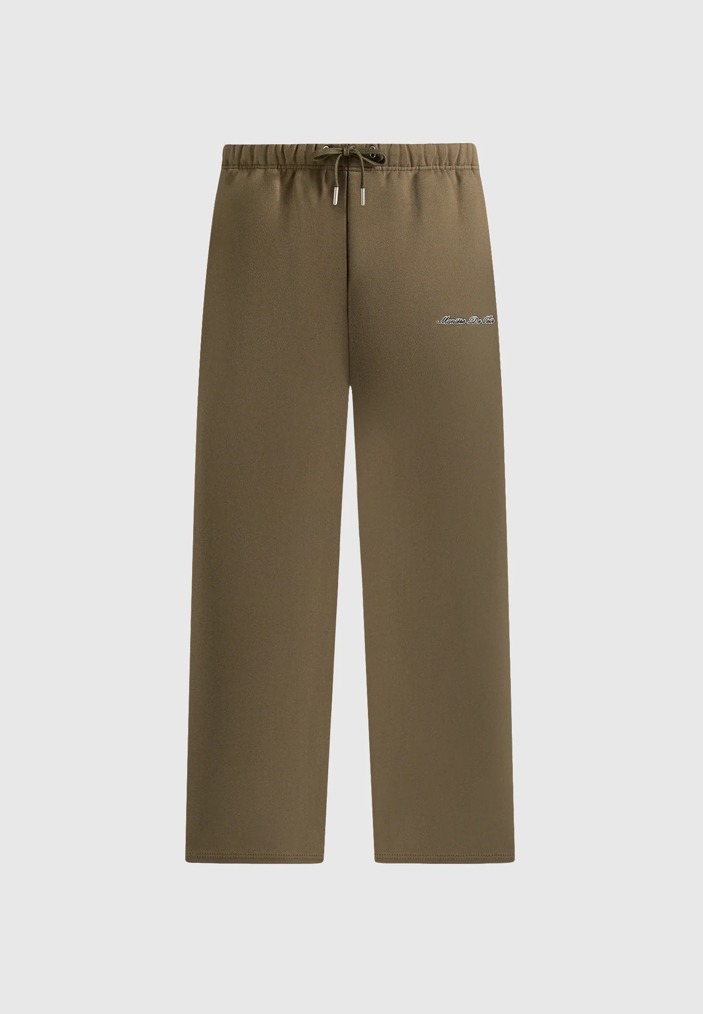 JS003 - Unisex Signature Wide Leg Joggers - Olive - Image 3