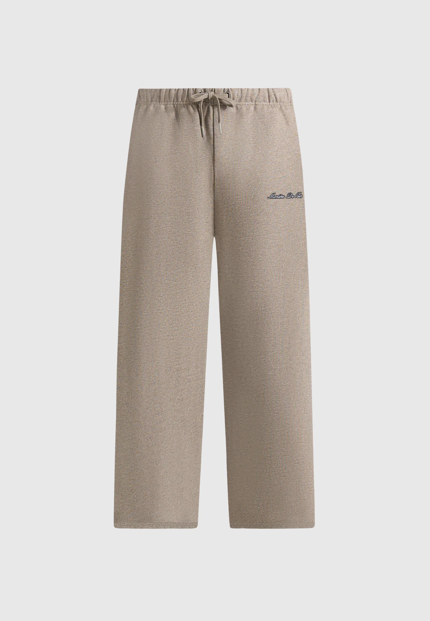 JS003 - Unisex Signature Wide Leg Joggers - Taupe - Image 3