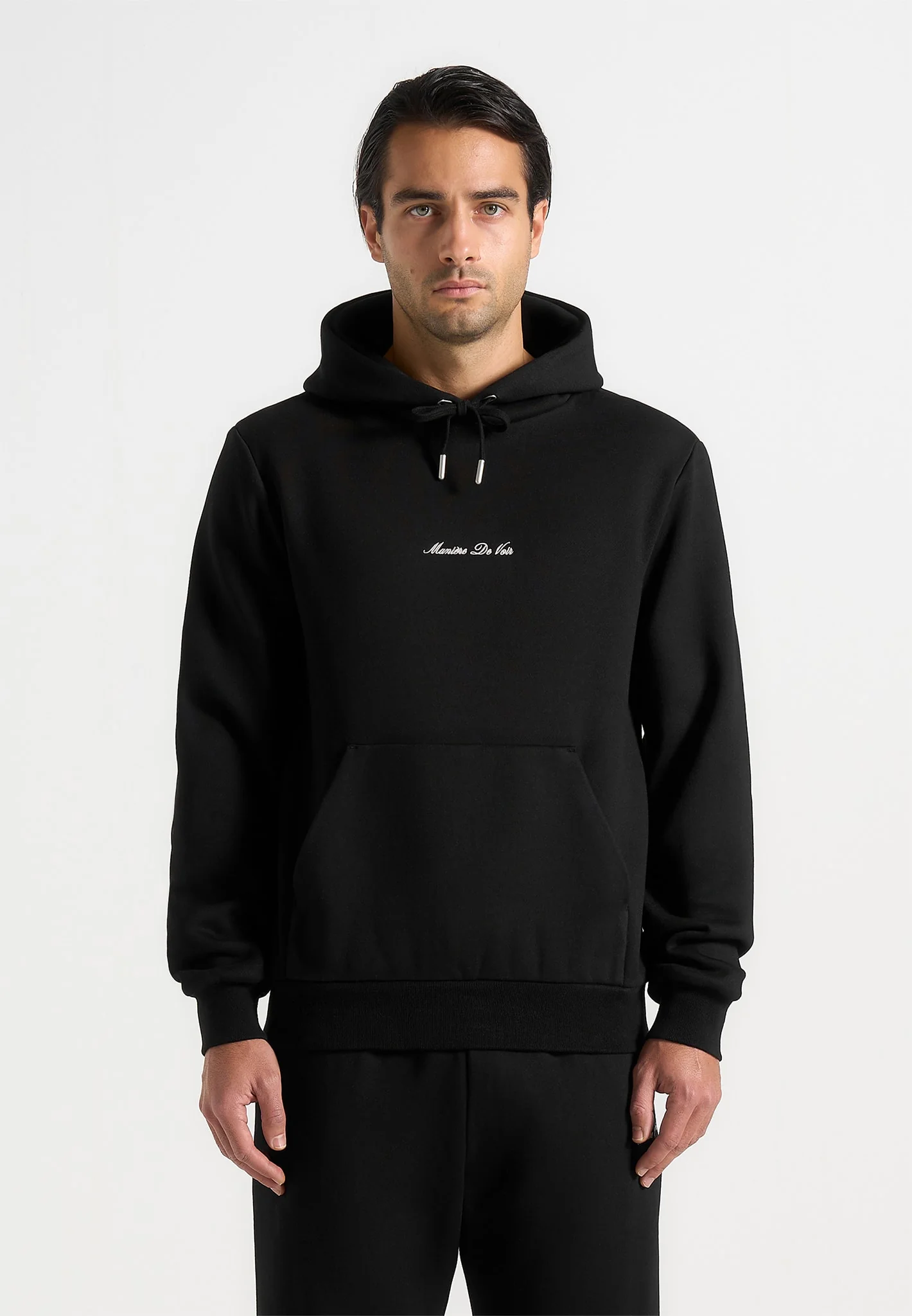 JS004 - Signature Regular Fit Hoodie - Black - Image 3