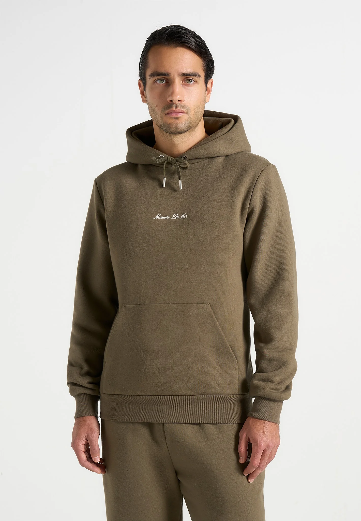 JS004 - Signature Regular Fit Hoodie - Olive - Image 3