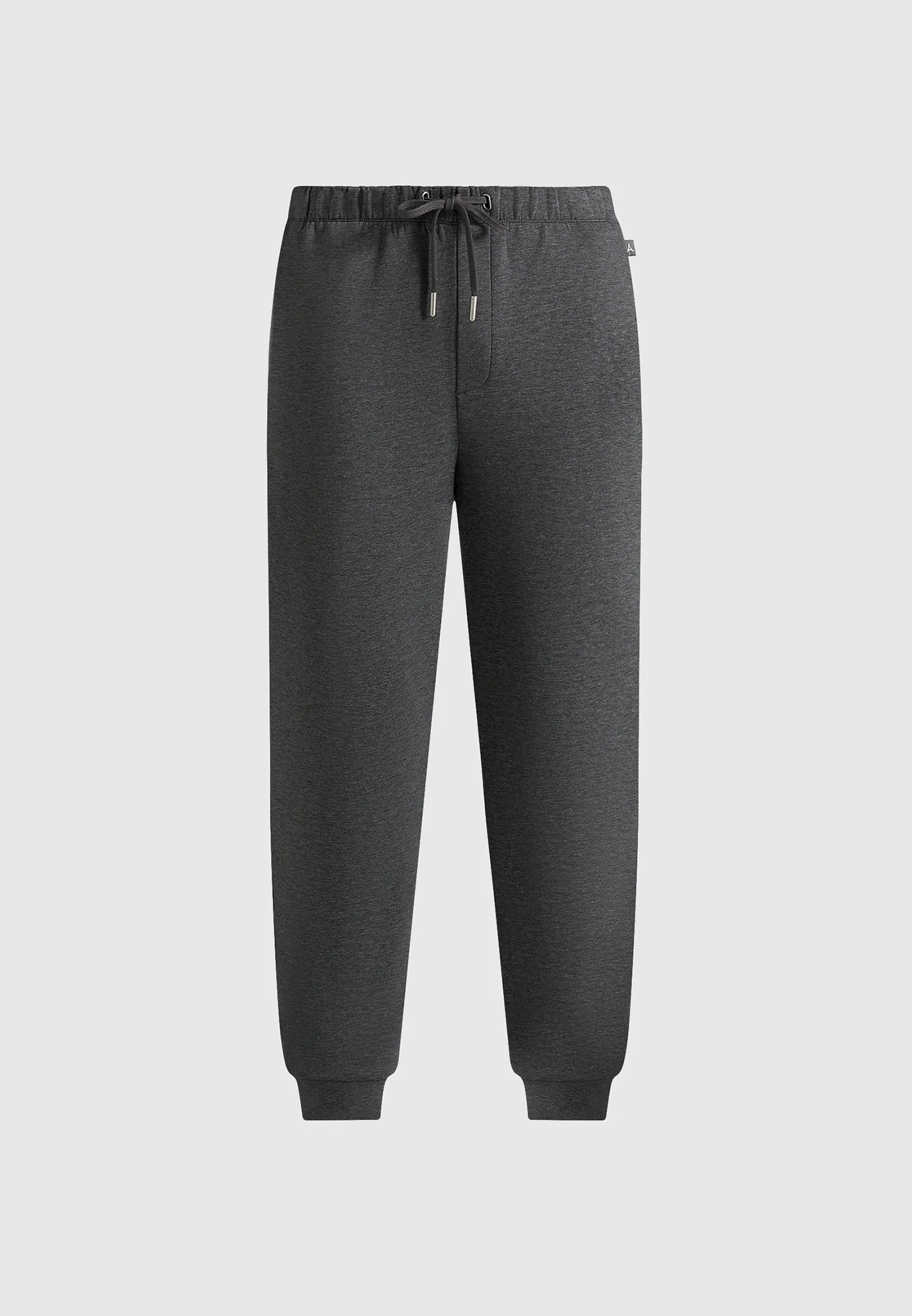 JS008 - Neoprene Minimal Tapered Fit Cuffed Joggers - Charcoal Grey