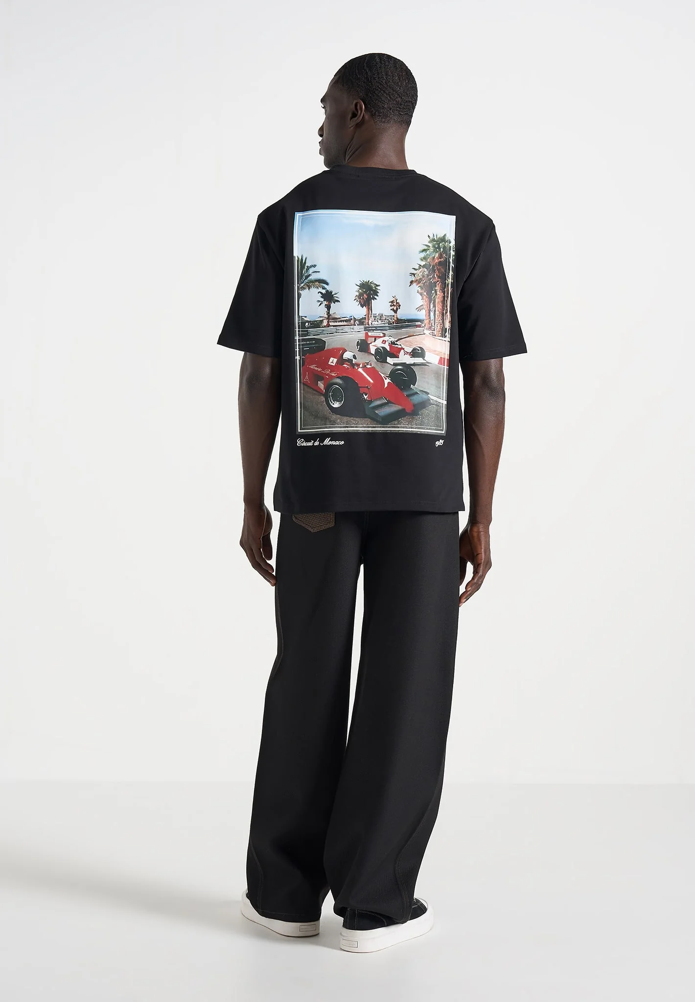 Kian - Circuit De Monaco Cotton T-Shirt - Black