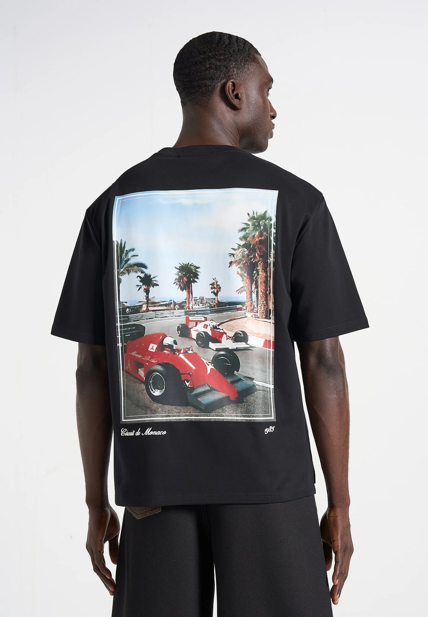 Kian - Circuit De Monaco Cotton T-Shirt - Black - Image 3