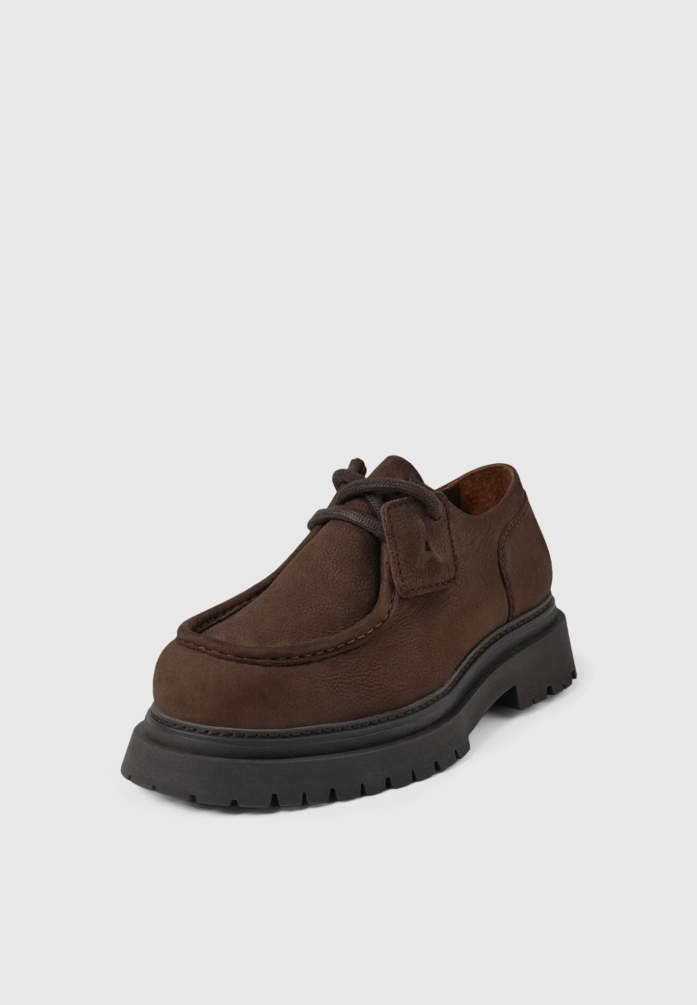 L’Atelier - Nubuck Lace-up Shoe - Brown - Image 4