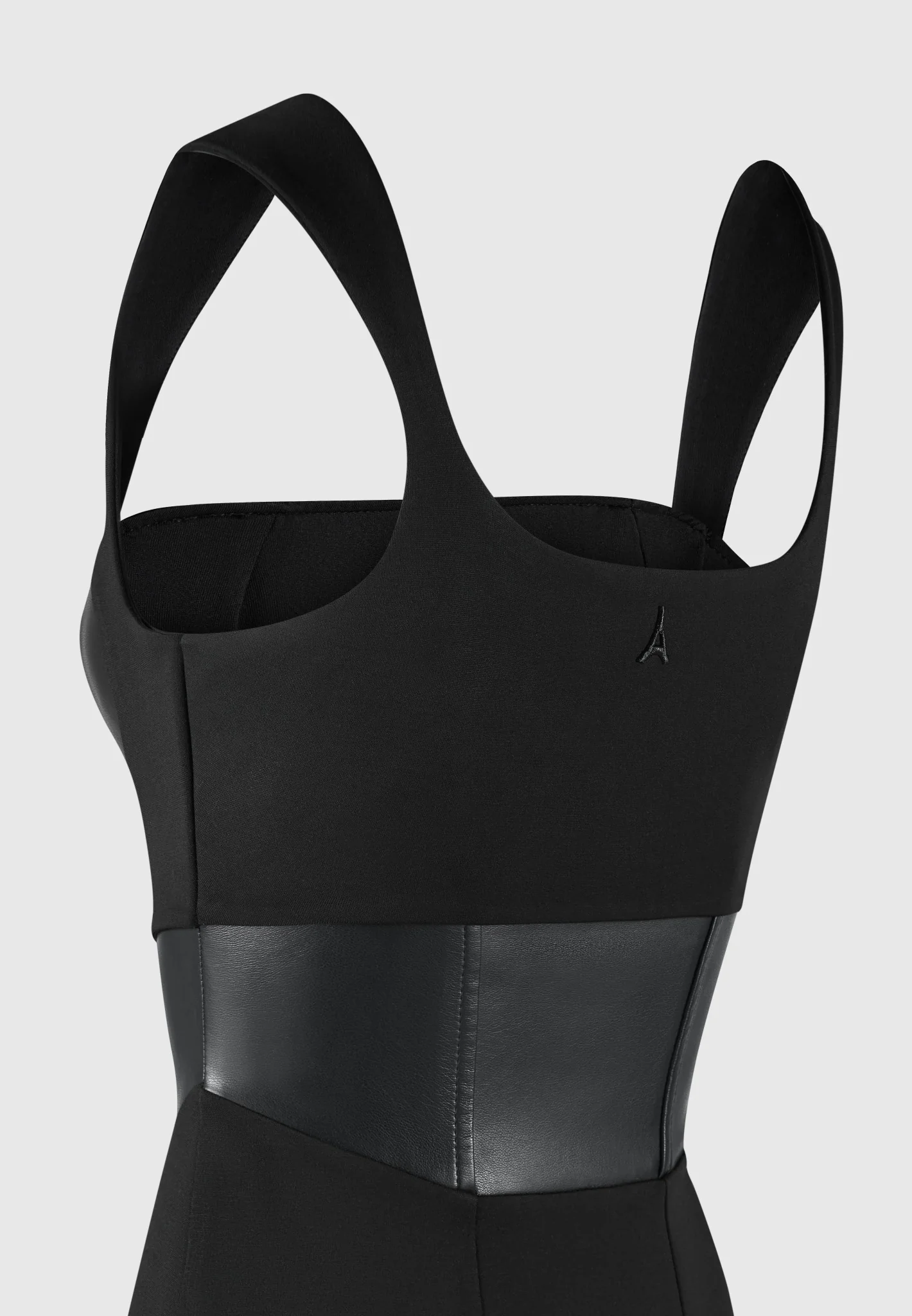 Layered Corset Mini Dress - Black - Image 5
